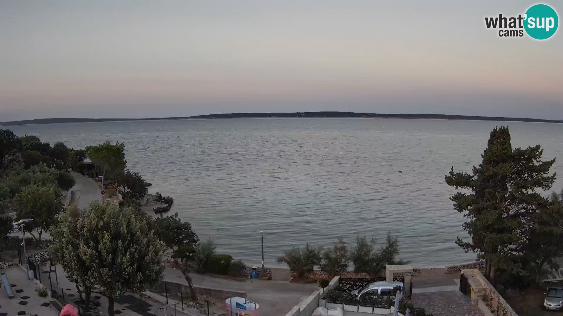 Webcam Plaža Male Mandre – Live View from Pag Island