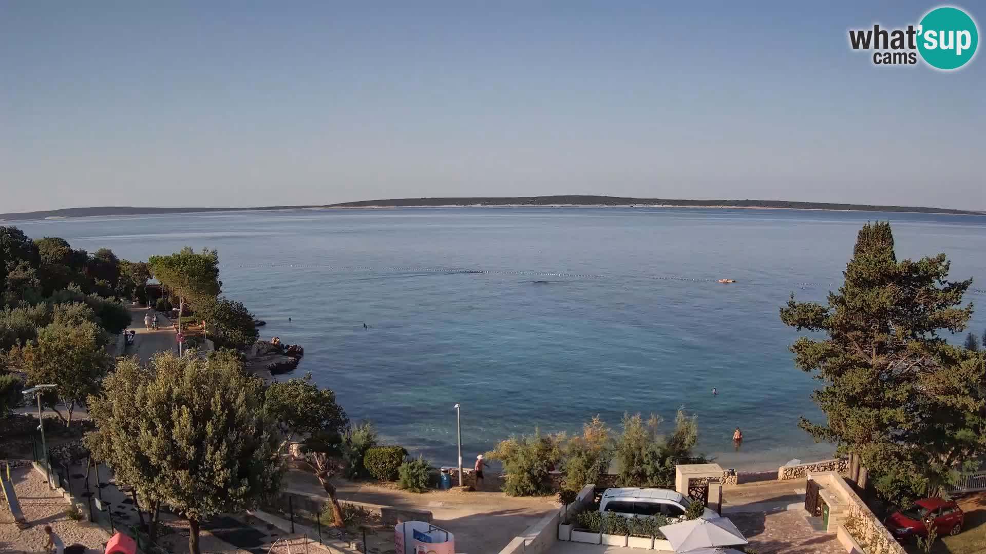 Webcam Plaža Male Mandre – Live View from Pag Island