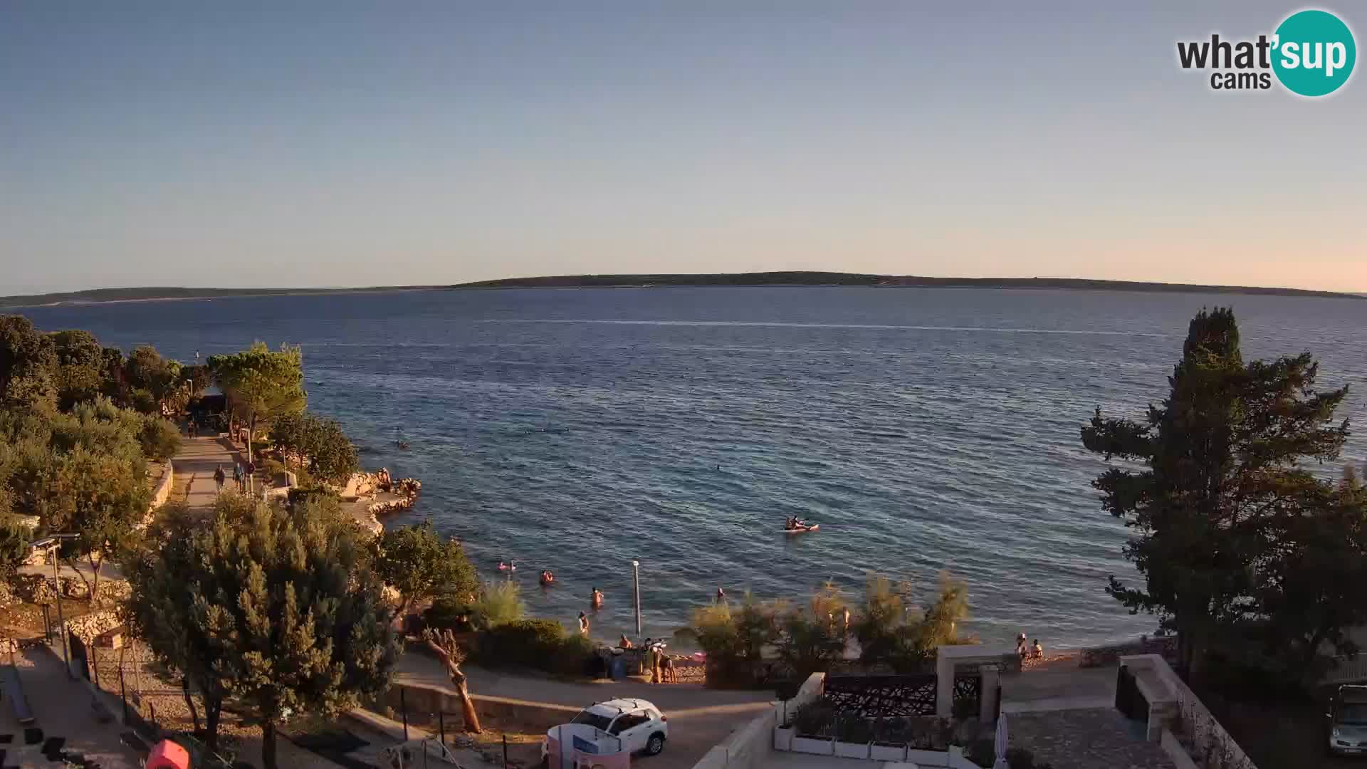 Webcam Plaža Male Mandre – Diretta dalla spiaggia sull’isola di Pag