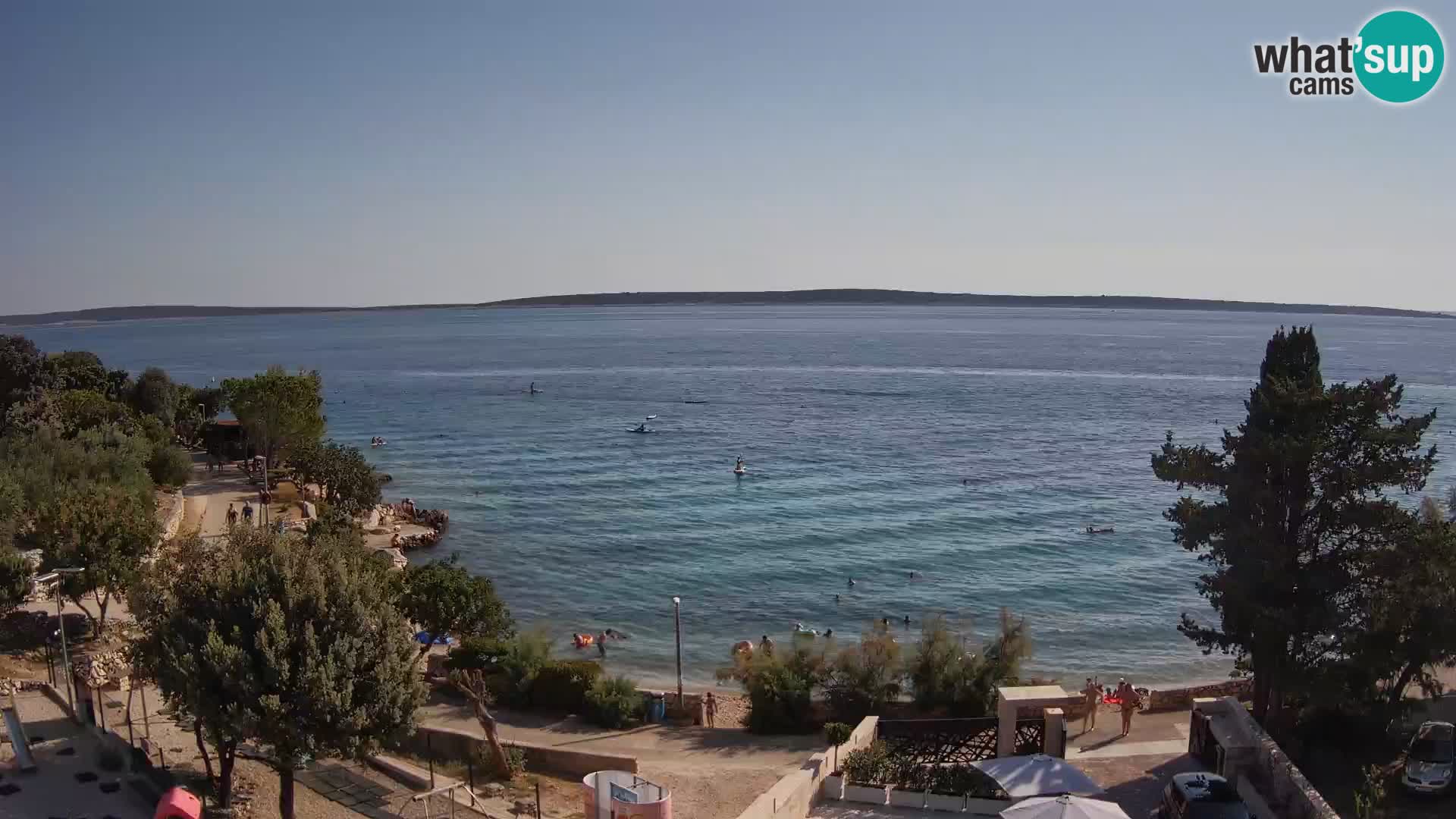 Webcam Plaža Male Mandre – Live View from Pag Island