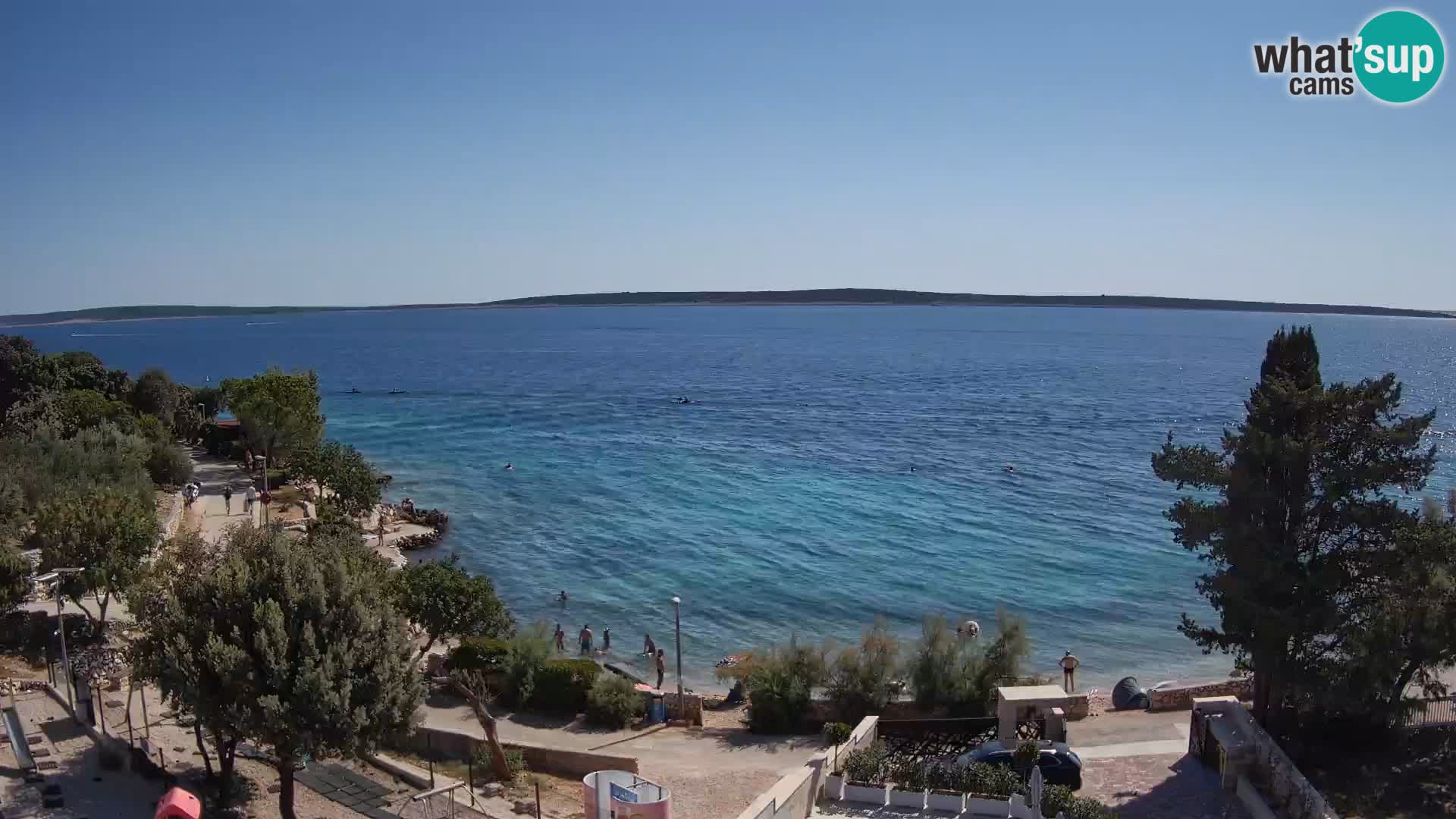 Webcam Plaža Male Mandre – Live View from Pag Island