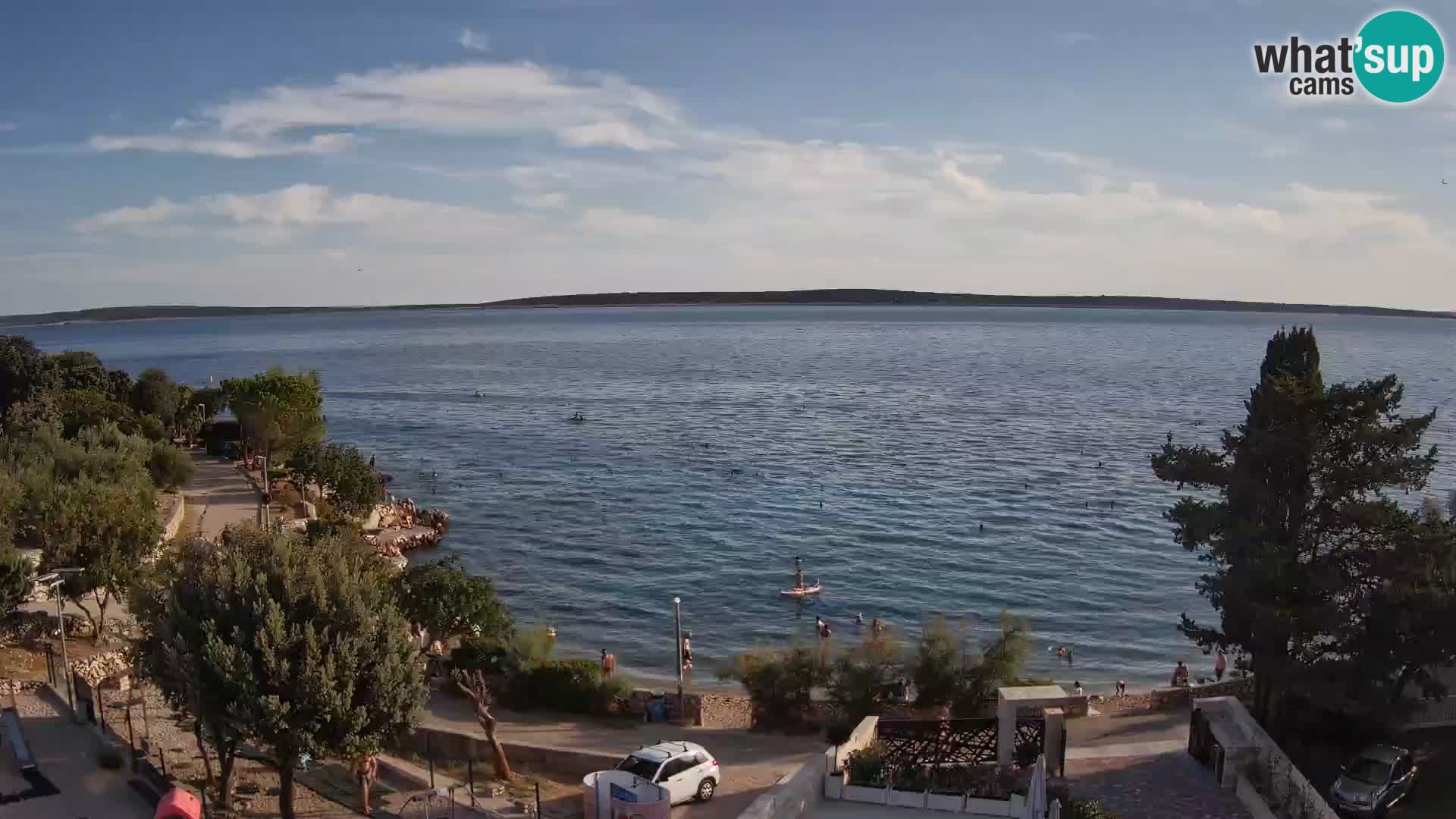 Webcam Plaža Male Mandre – Diretta dalla spiaggia sull’isola di Pag