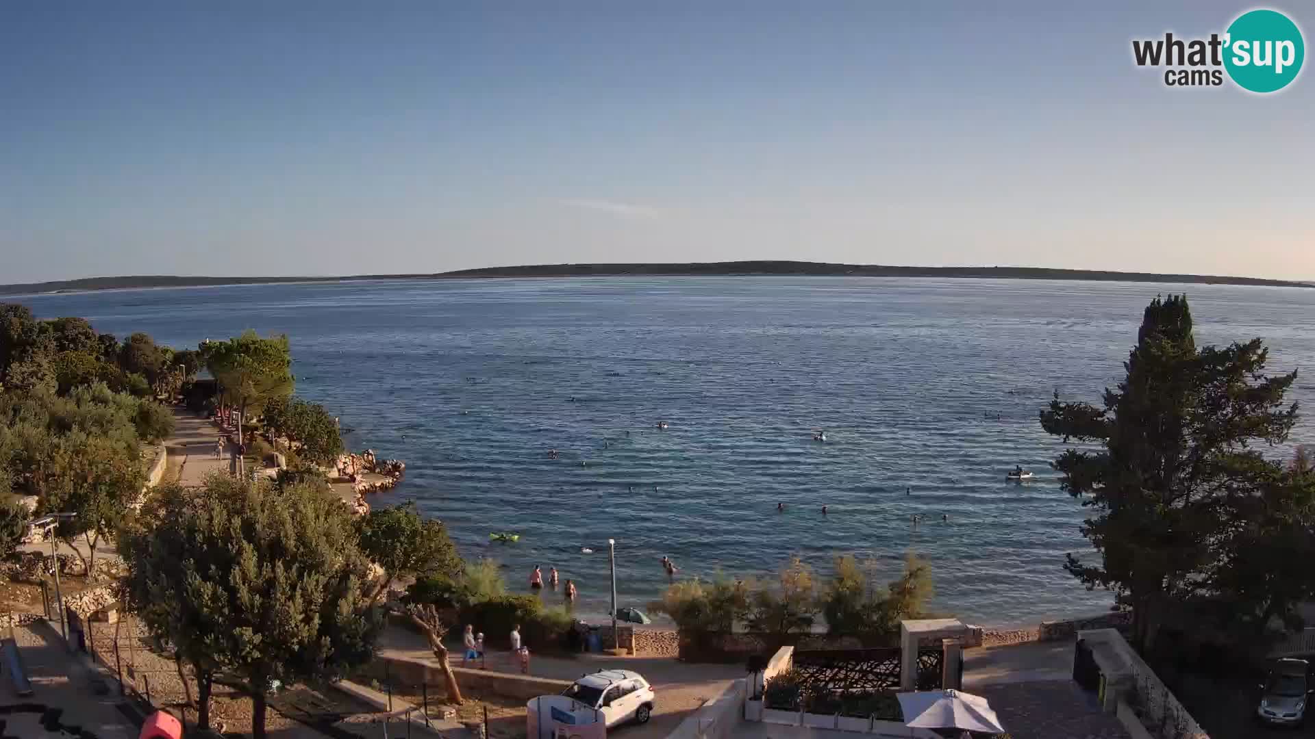 Webcam Plaža Male Mandre – Live View from Pag Island