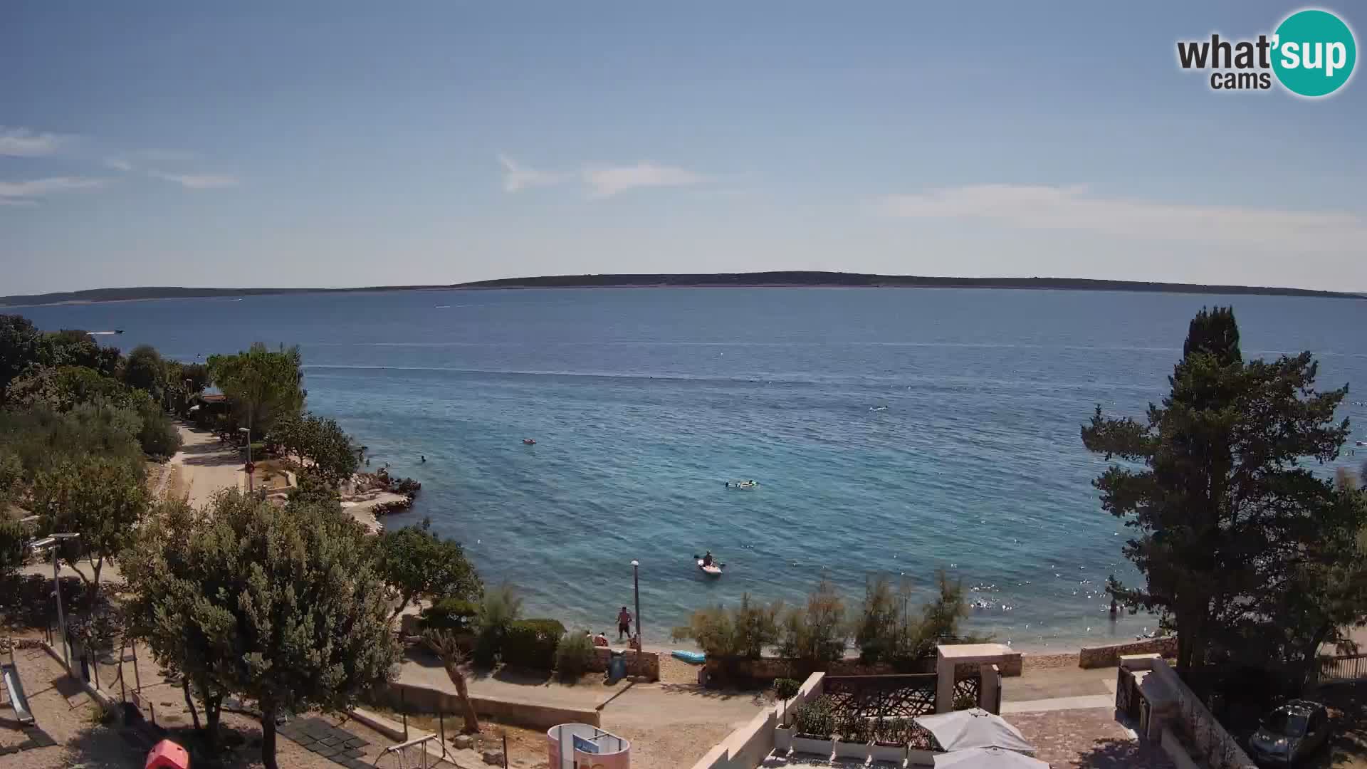 Webcam Plaža Male Mandre – Live View from Pag Island