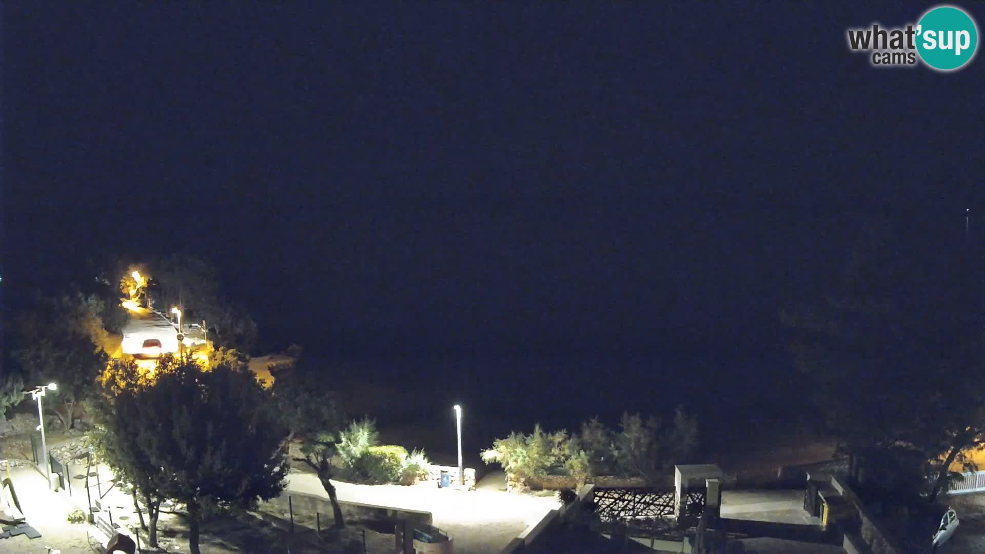 Webcam Plaža Male Mandre – Diretta dalla spiaggia sull’isola di Pag