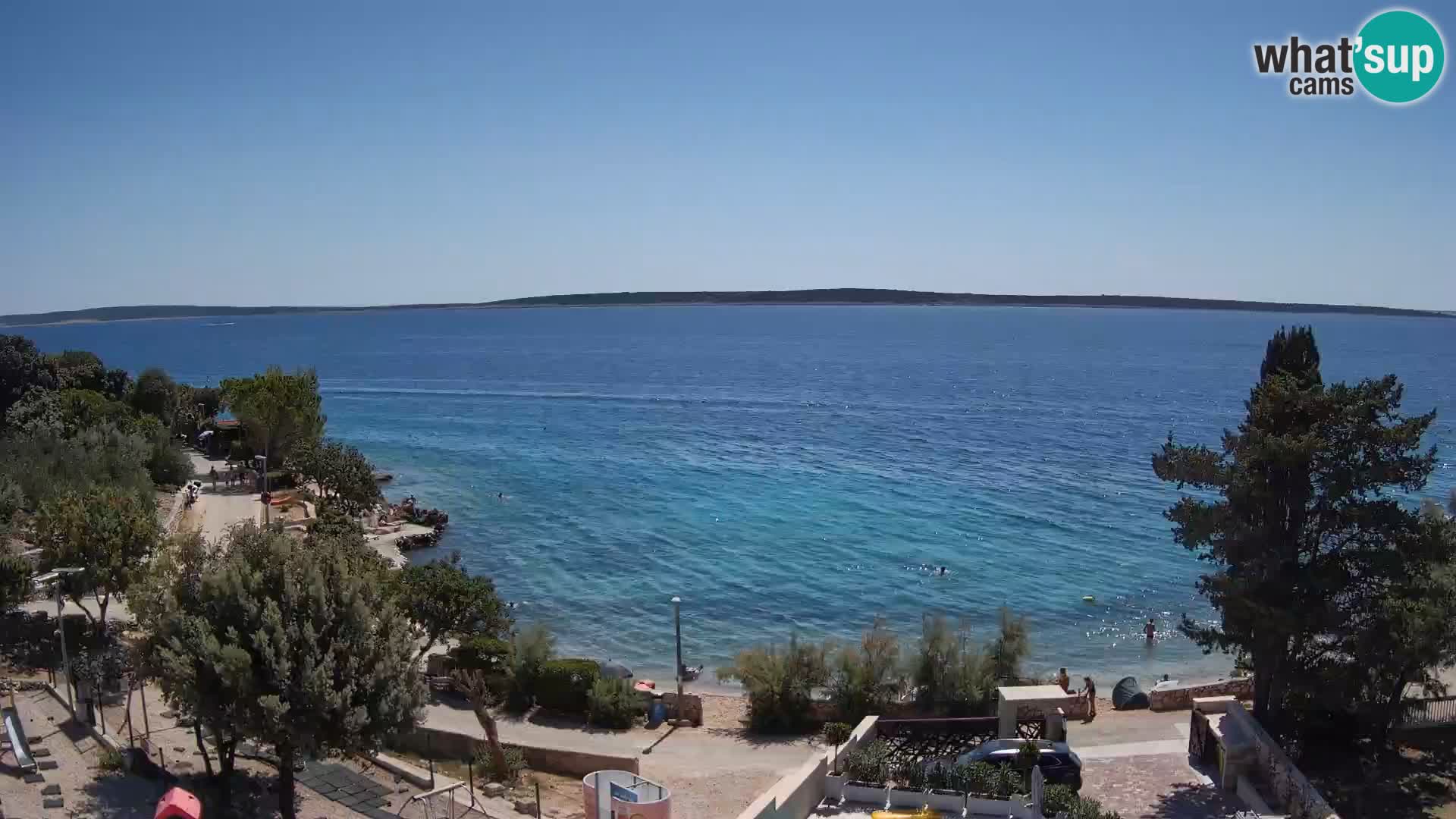 Webcam Plaža Male Mandre – Live View from Pag Island
