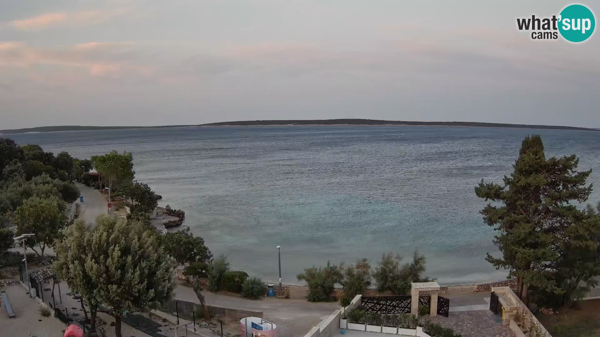 Webcam Strand Male Mandre – Liveblick von der Insel Pag