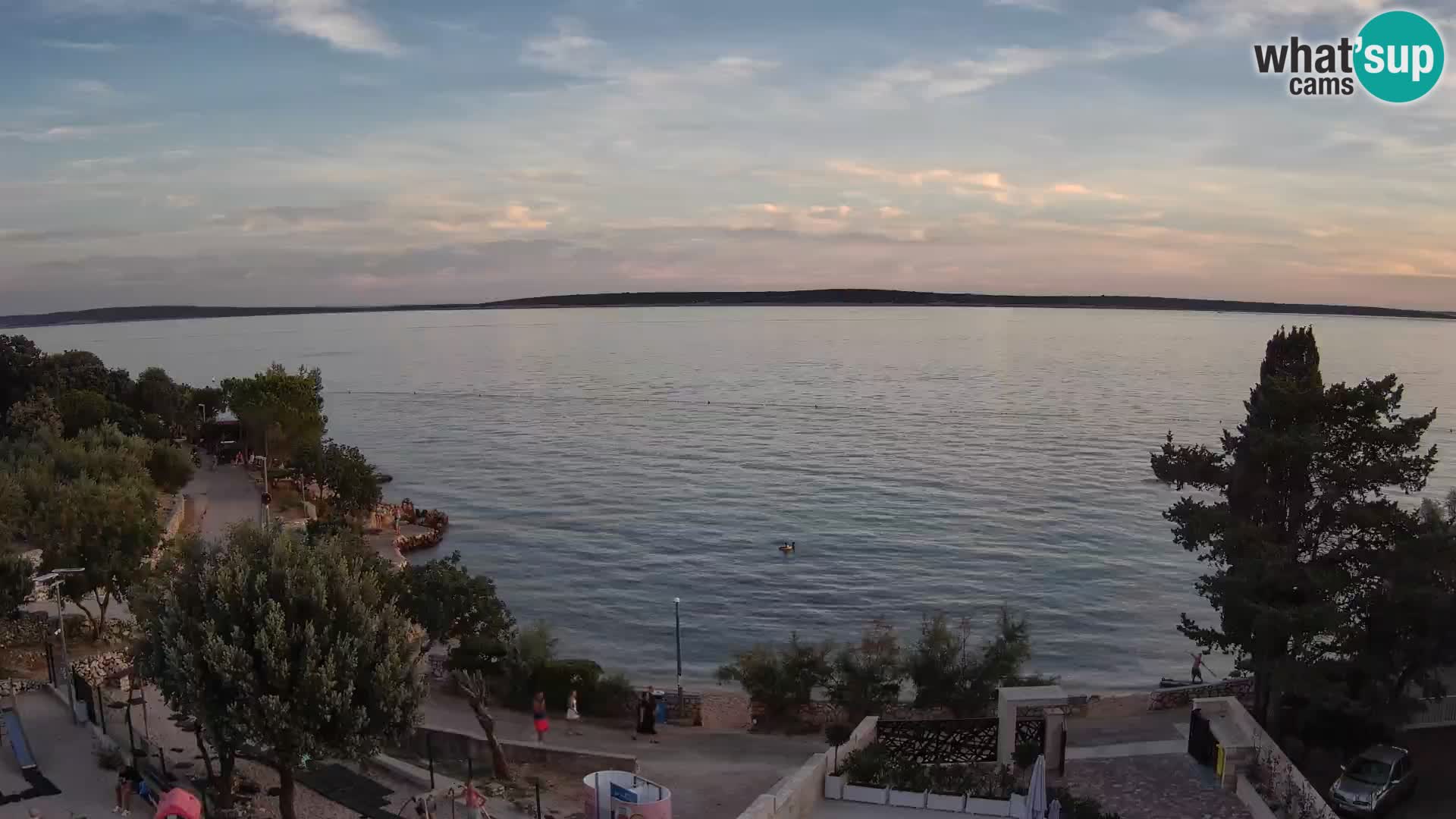 Webcam Plaža Male Mandre – Diretta dalla spiaggia sull’isola di Pag