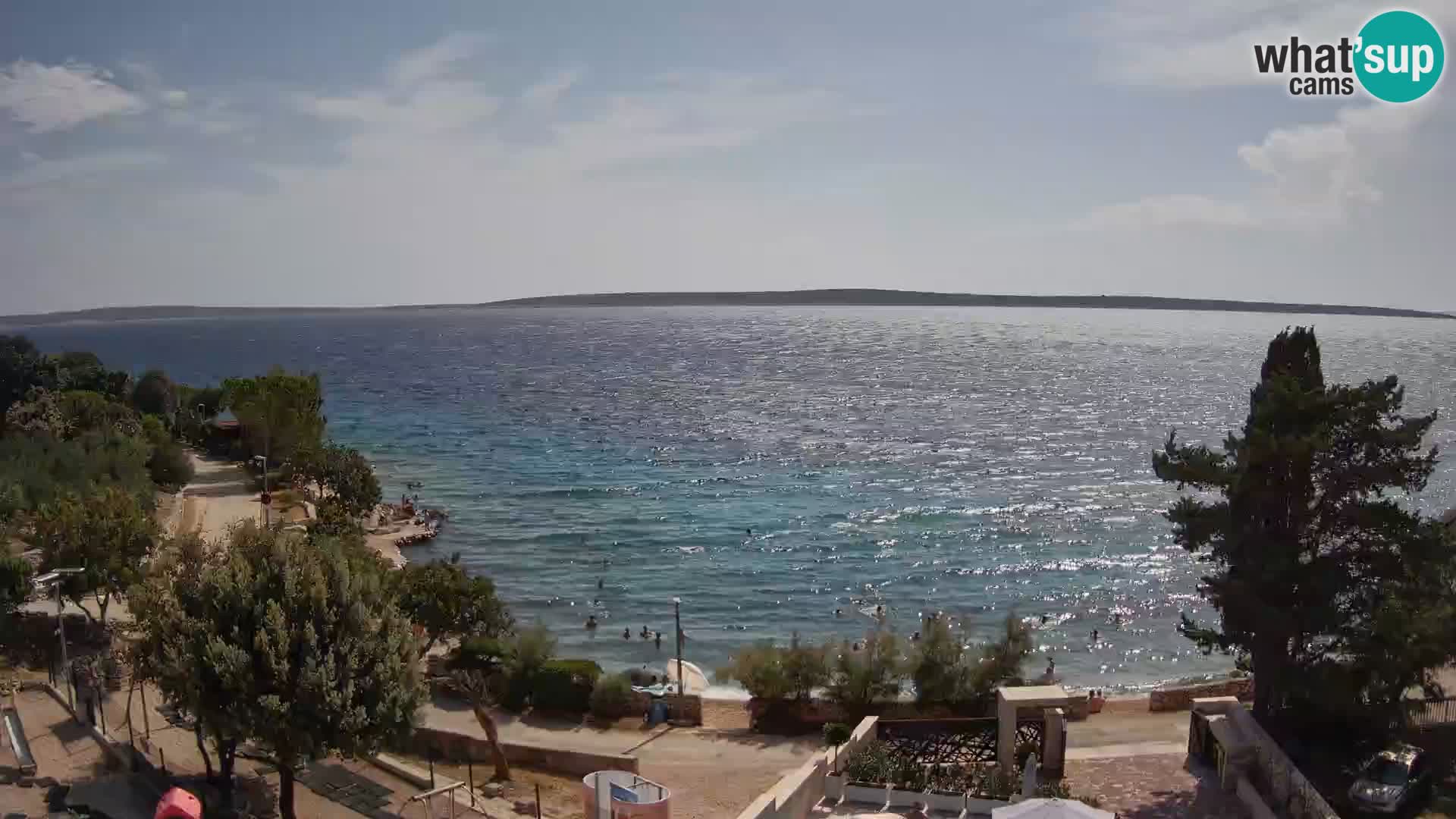 Webcam Plaža Male Mandre – Live View from Pag Island