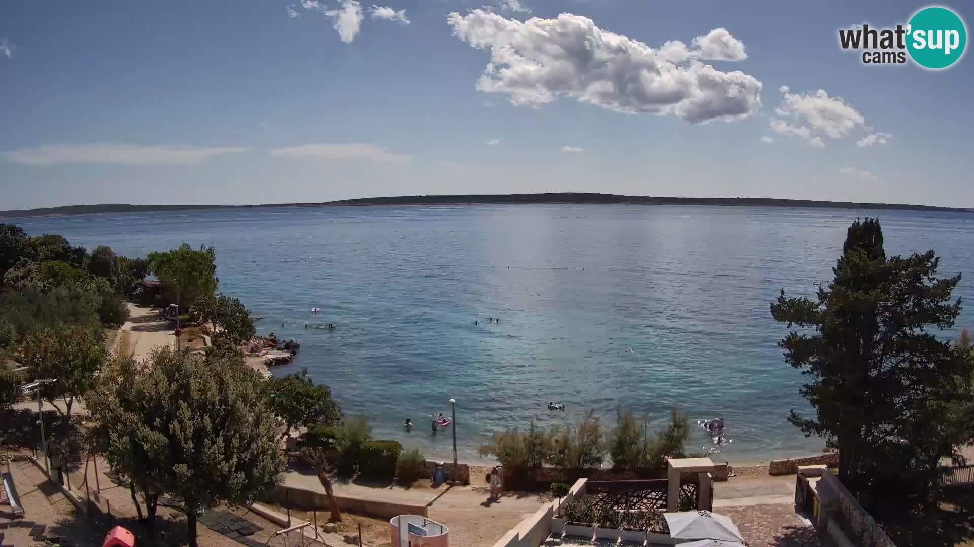 Webcam Plaža Male Mandre – Live View from Pag Island