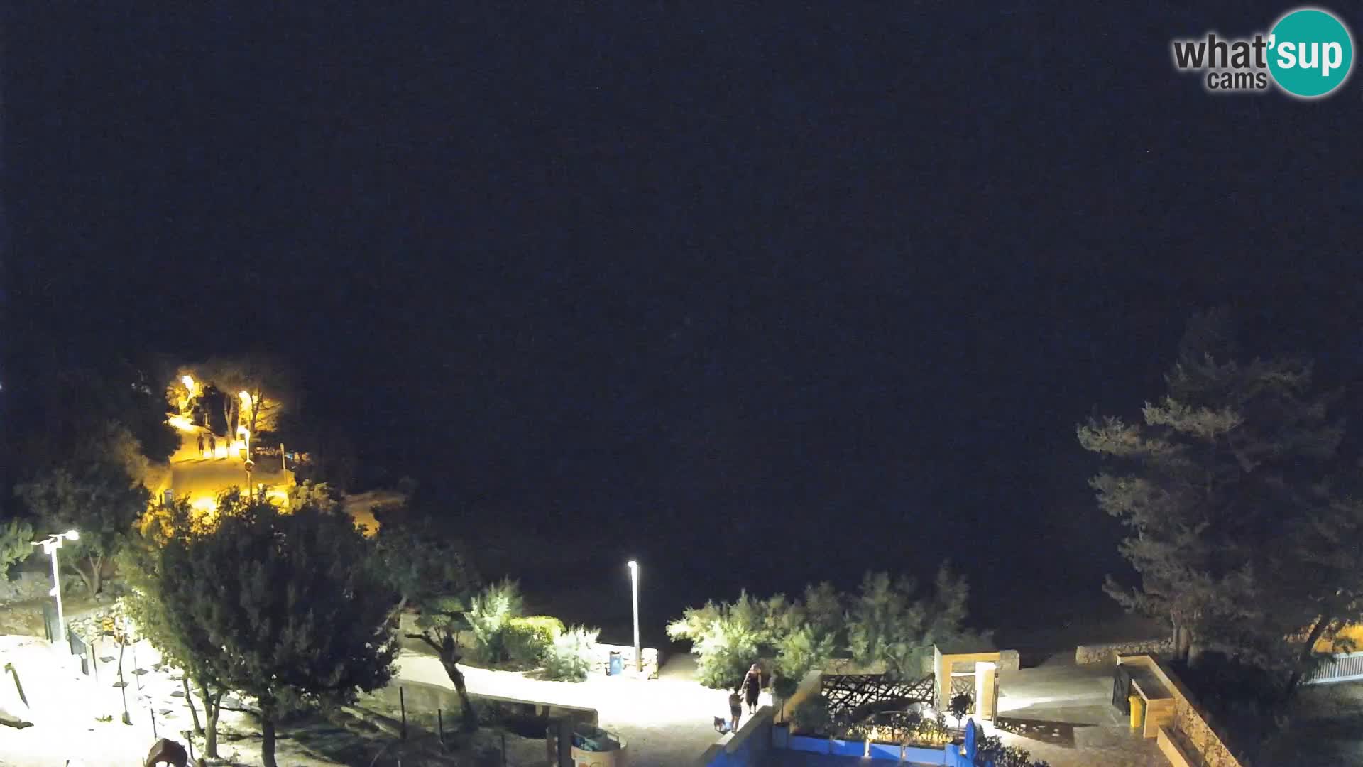 Webcam Plaža Male Mandre – Diretta dalla spiaggia sull’isola di Pag
