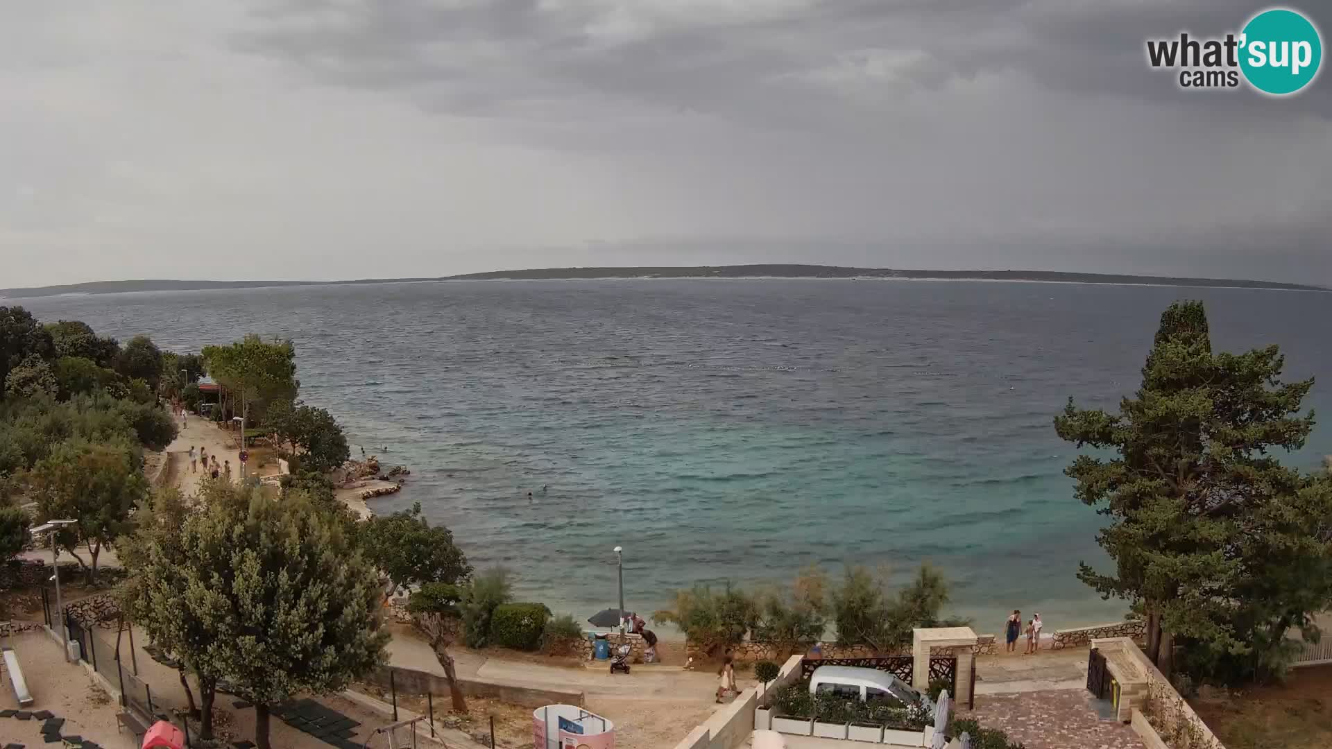 Webcam Plaža Male Mandre – Live View from Pag Island