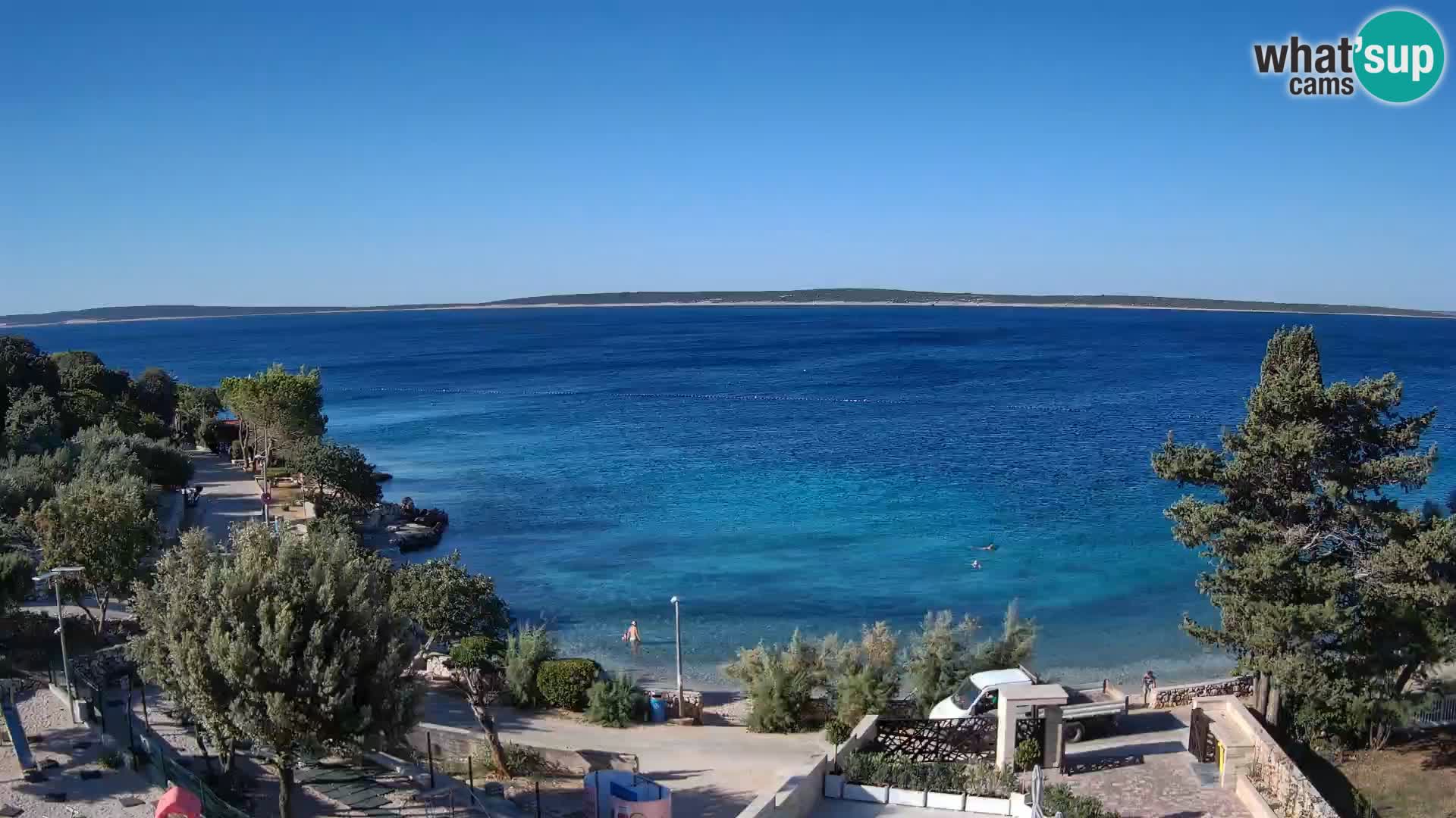 Webcam Strand Male Mandre – Liveblick von der Insel Pag