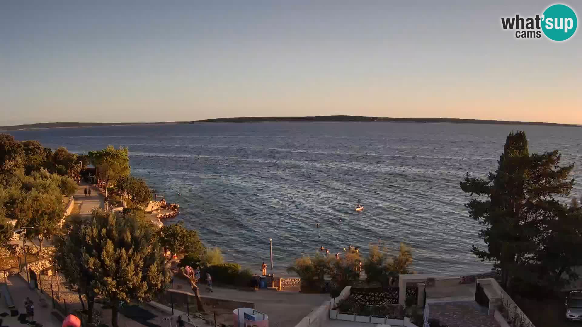 Webcam Plaža Male Mandre – Diretta dalla spiaggia sull’isola di Pag