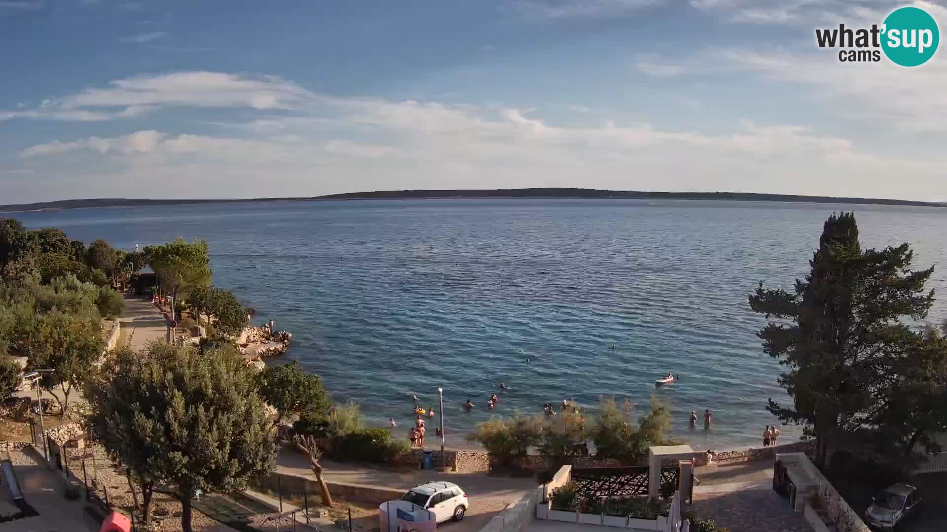 Webcam Plaža Male Mandre – Diretta dalla spiaggia sull’isola di Pag