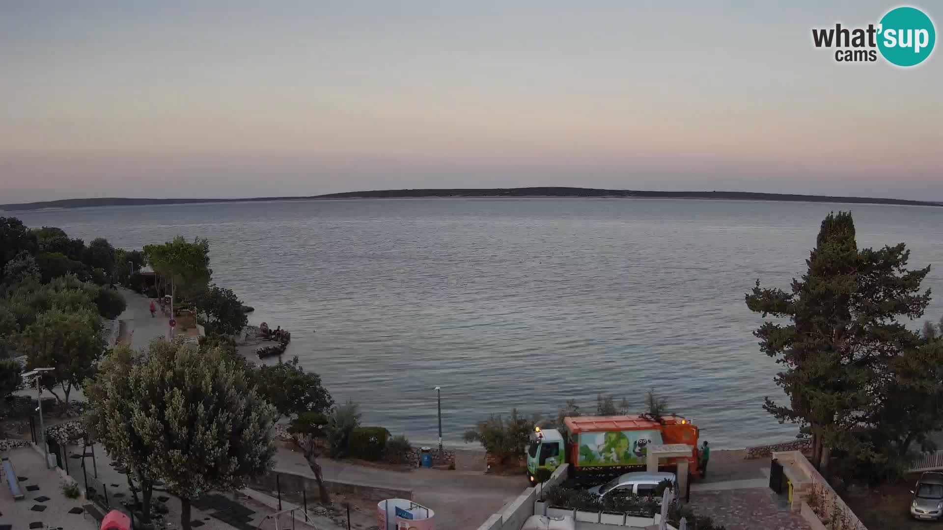 Webcam Plaža Male Mandre – Live View from Pag Island