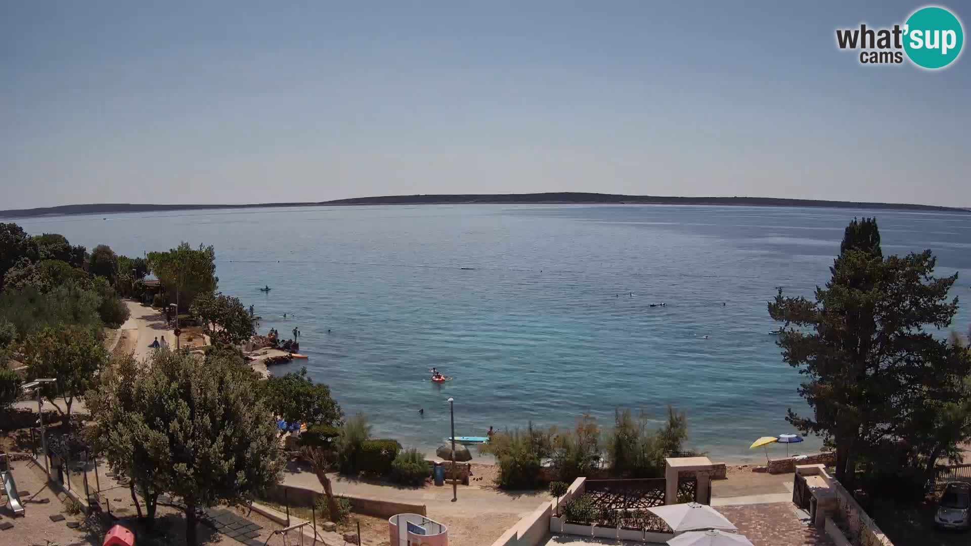 Webcam Plaža Male Mandre – Live View from Pag Island