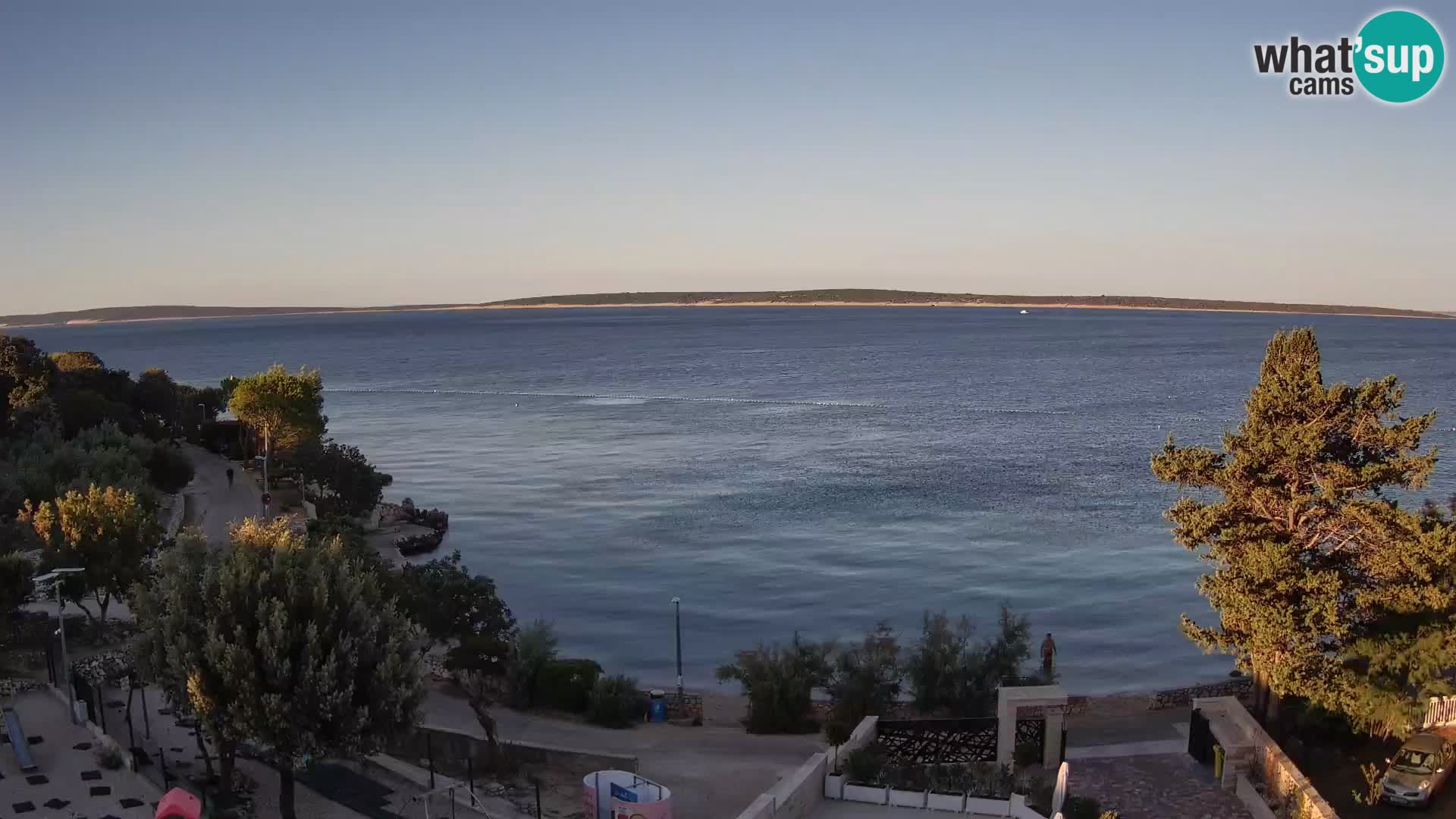 Webcam Strand Male Mandre – Liveblick von der Insel Pag
