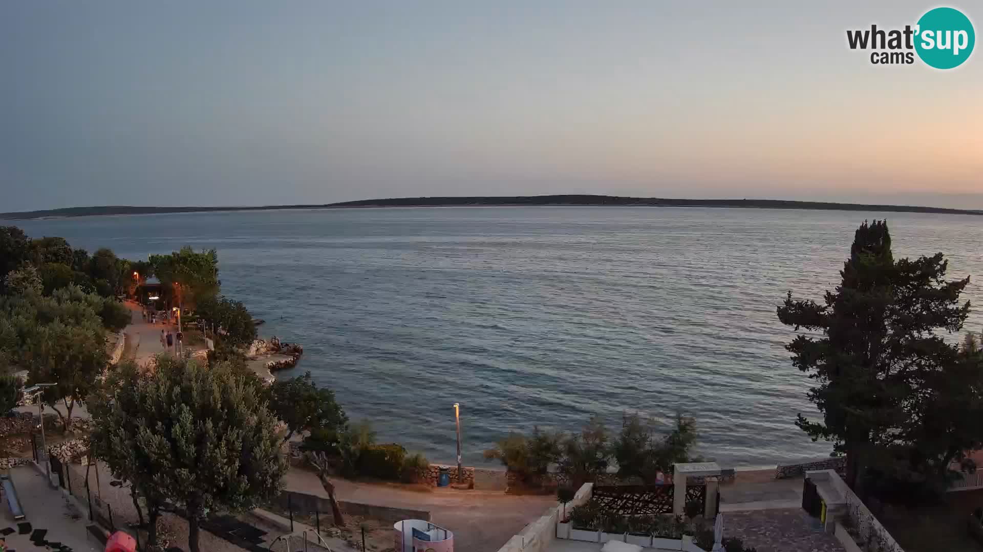 Webcam Strand Male Mandre – Liveblick von der Insel Pag