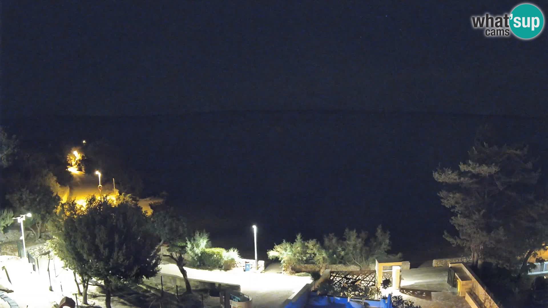 Webcam Plaža Male Mandre – Diretta dalla spiaggia sull’isola di Pag