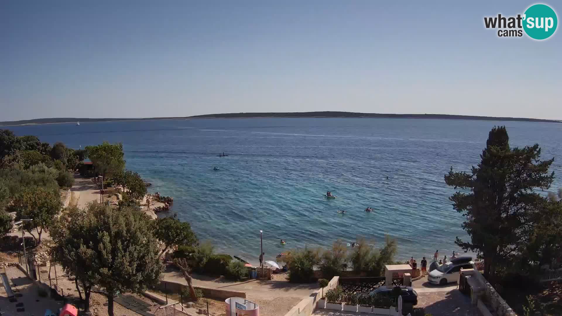 Webcam Plaža Male Mandre – Live View from Pag Island