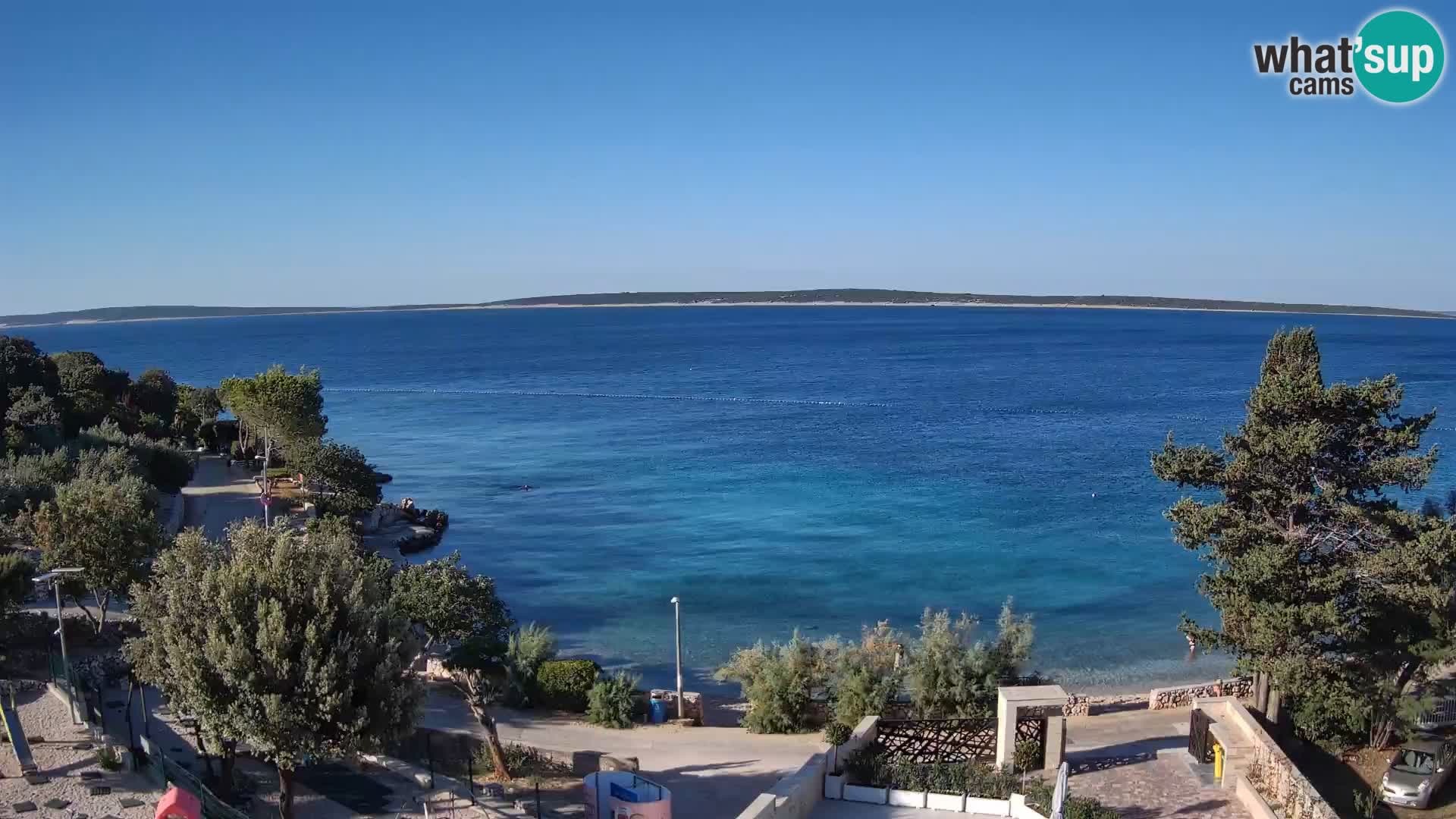 Webcam Plaža Male Mandre – Live View from Pag Island