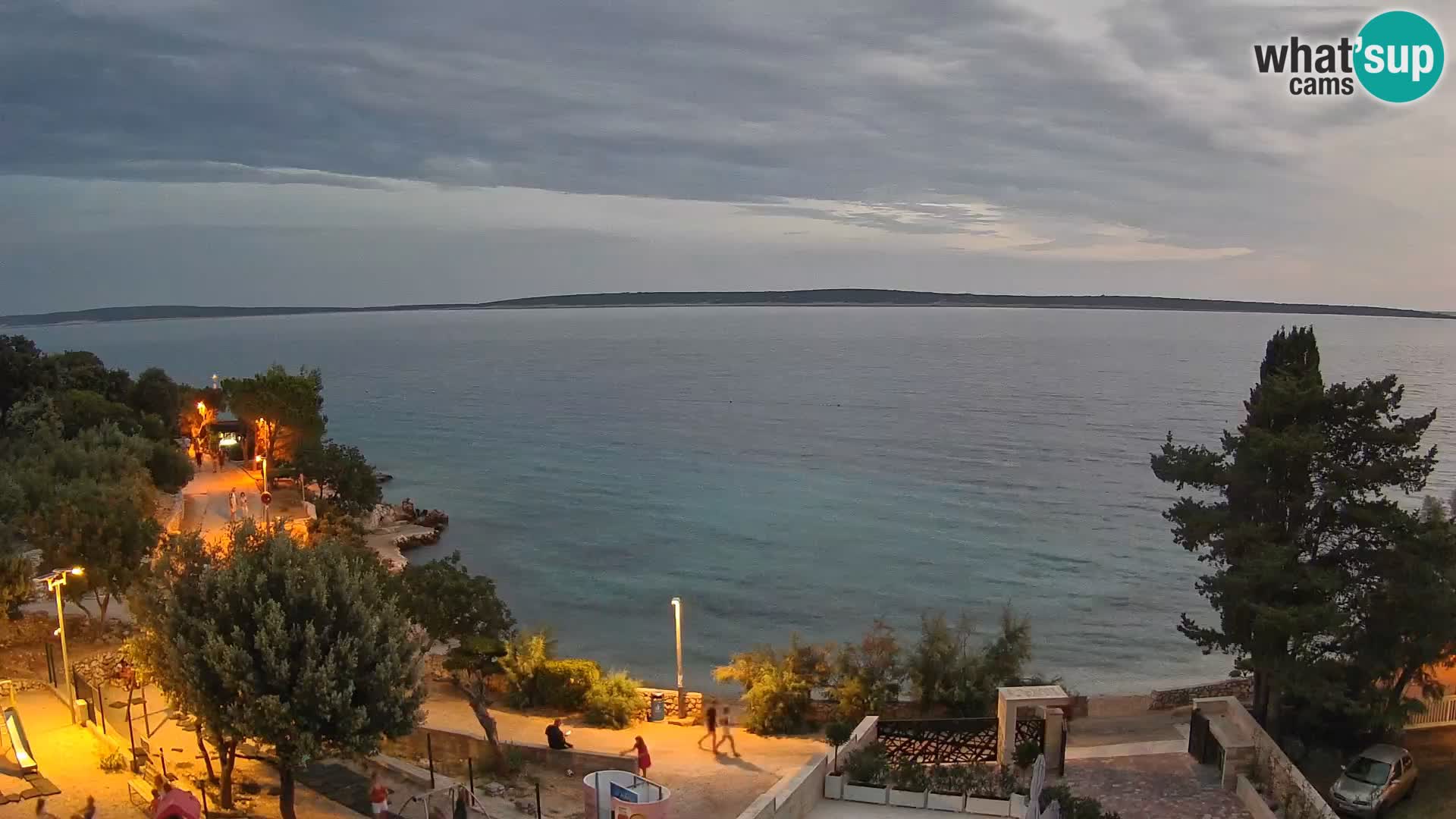 Webcam Plaža Male Mandre – Live View from Pag Island