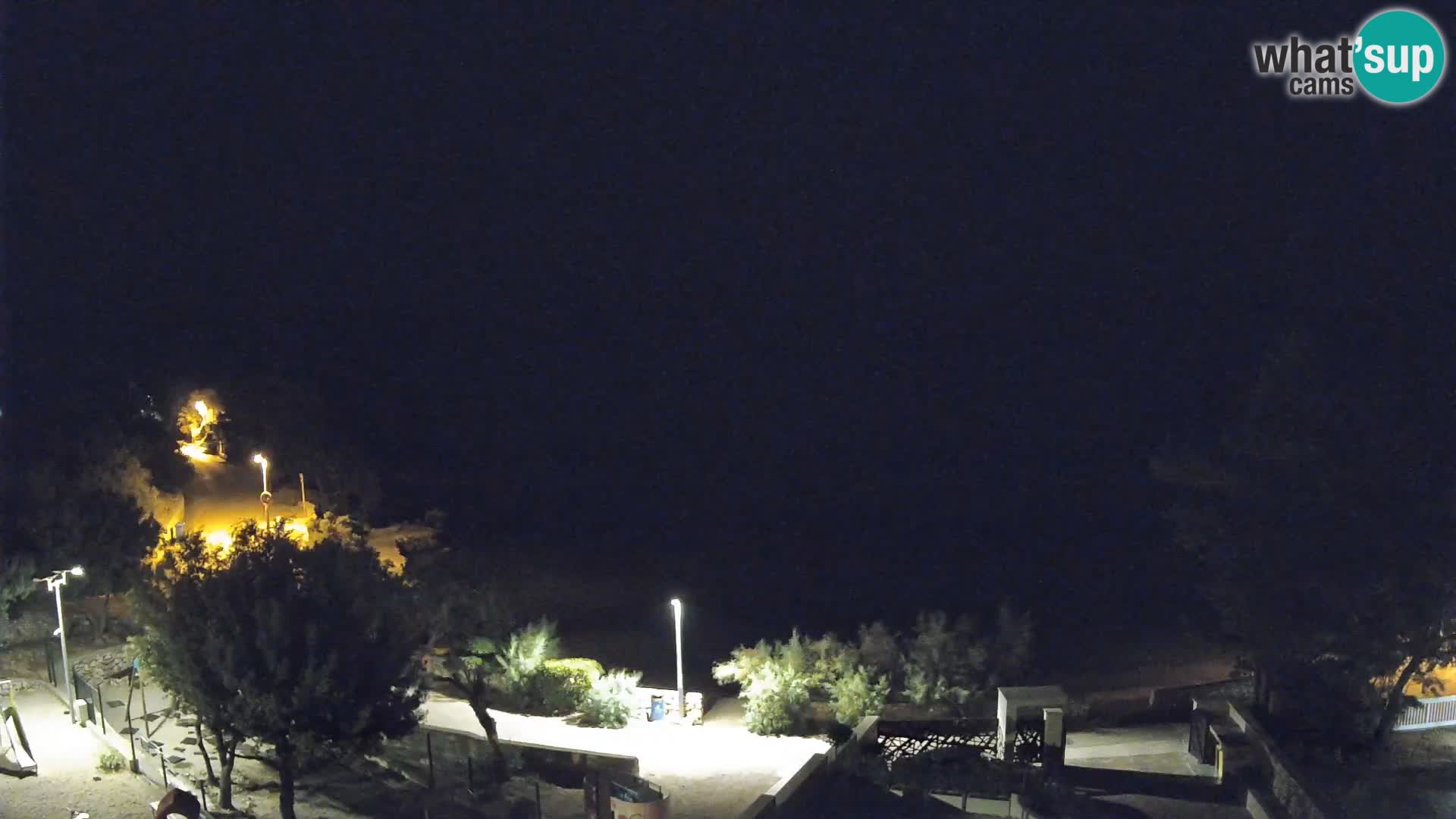 Webcam Strand Male Mandre – Liveblick von der Insel Pag
