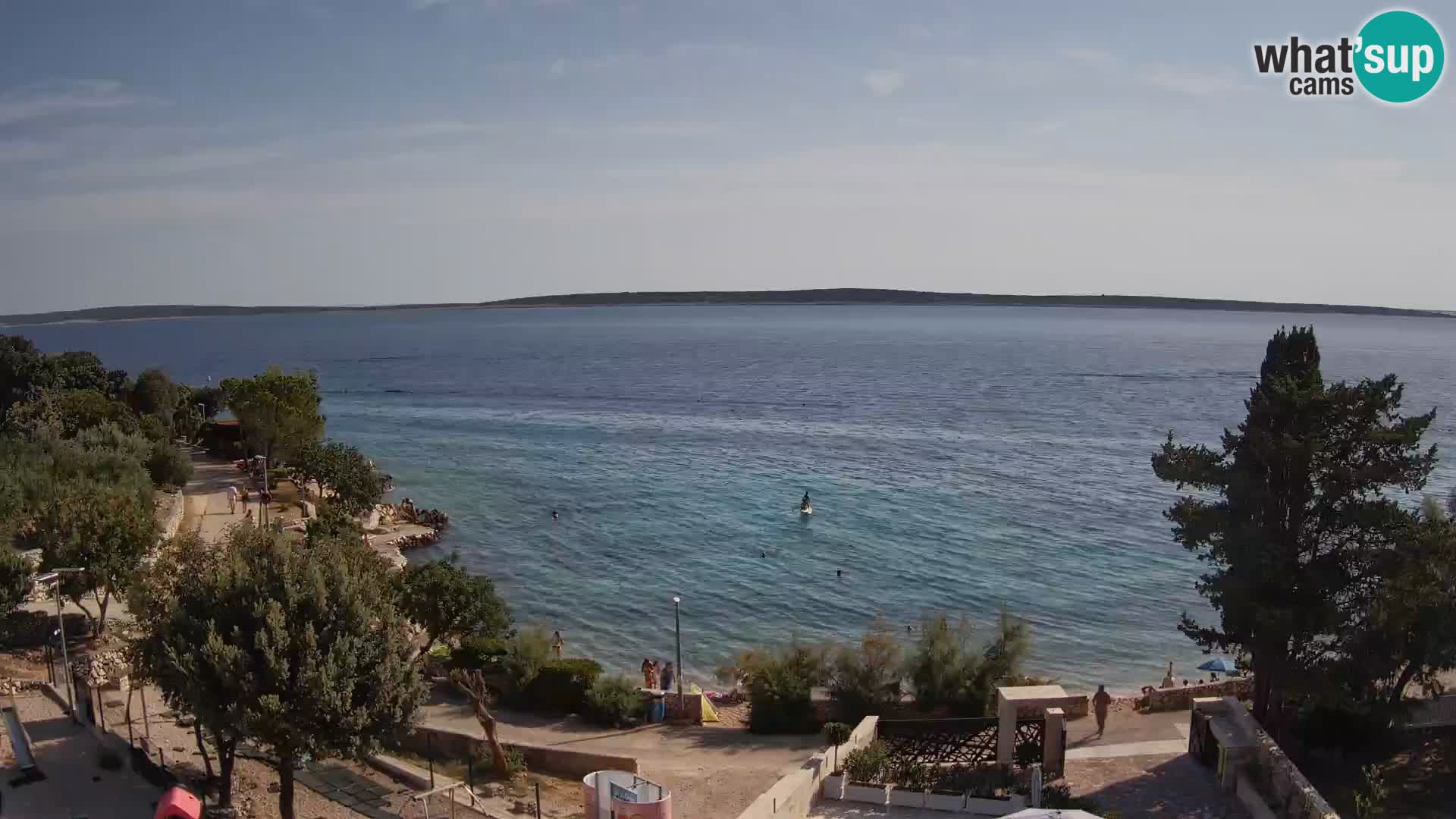 Webcam Plaža Male Mandre – Live View from Pag Island