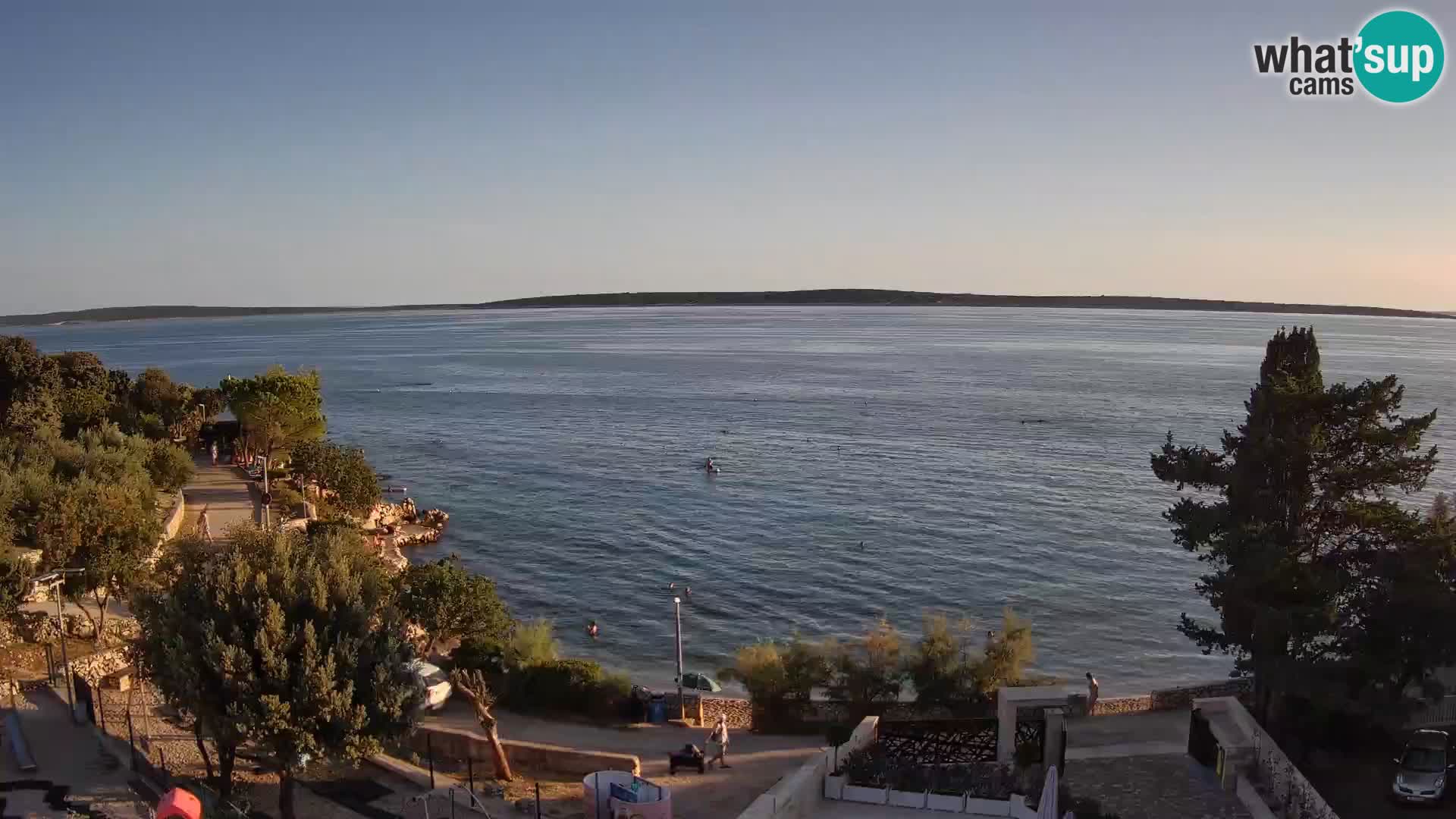 Webcam Plaža Male Mandre – Diretta dalla spiaggia sull’isola di Pag