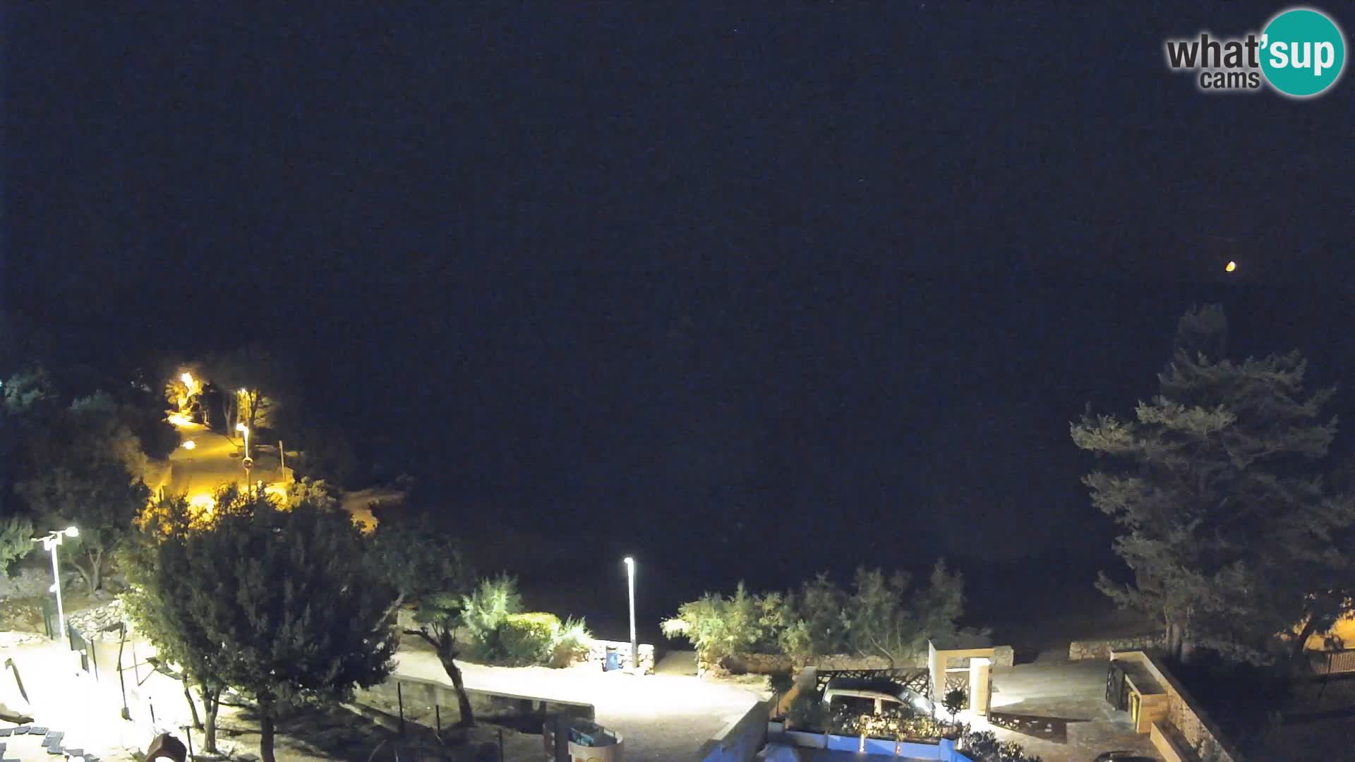 Webcam Strand Male Mandre – Liveblick von der Insel Pag