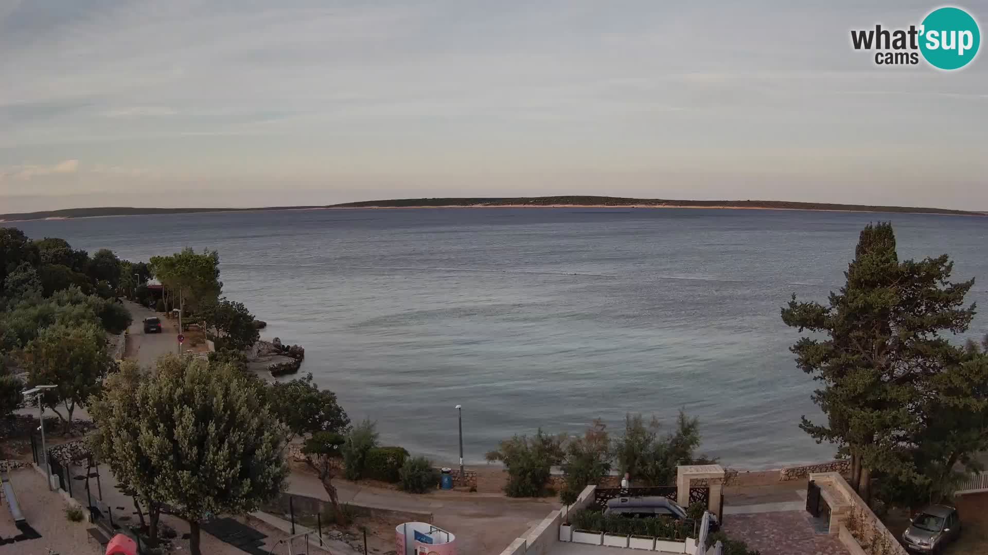 Webcam Plaža Male Mandre – Live View from Pag Island