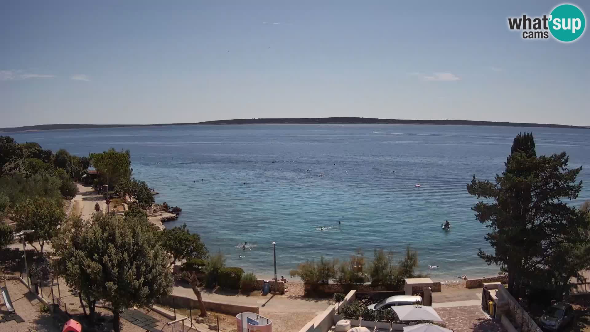 Webcam Plaža Male Mandre – Live View from Pag Island