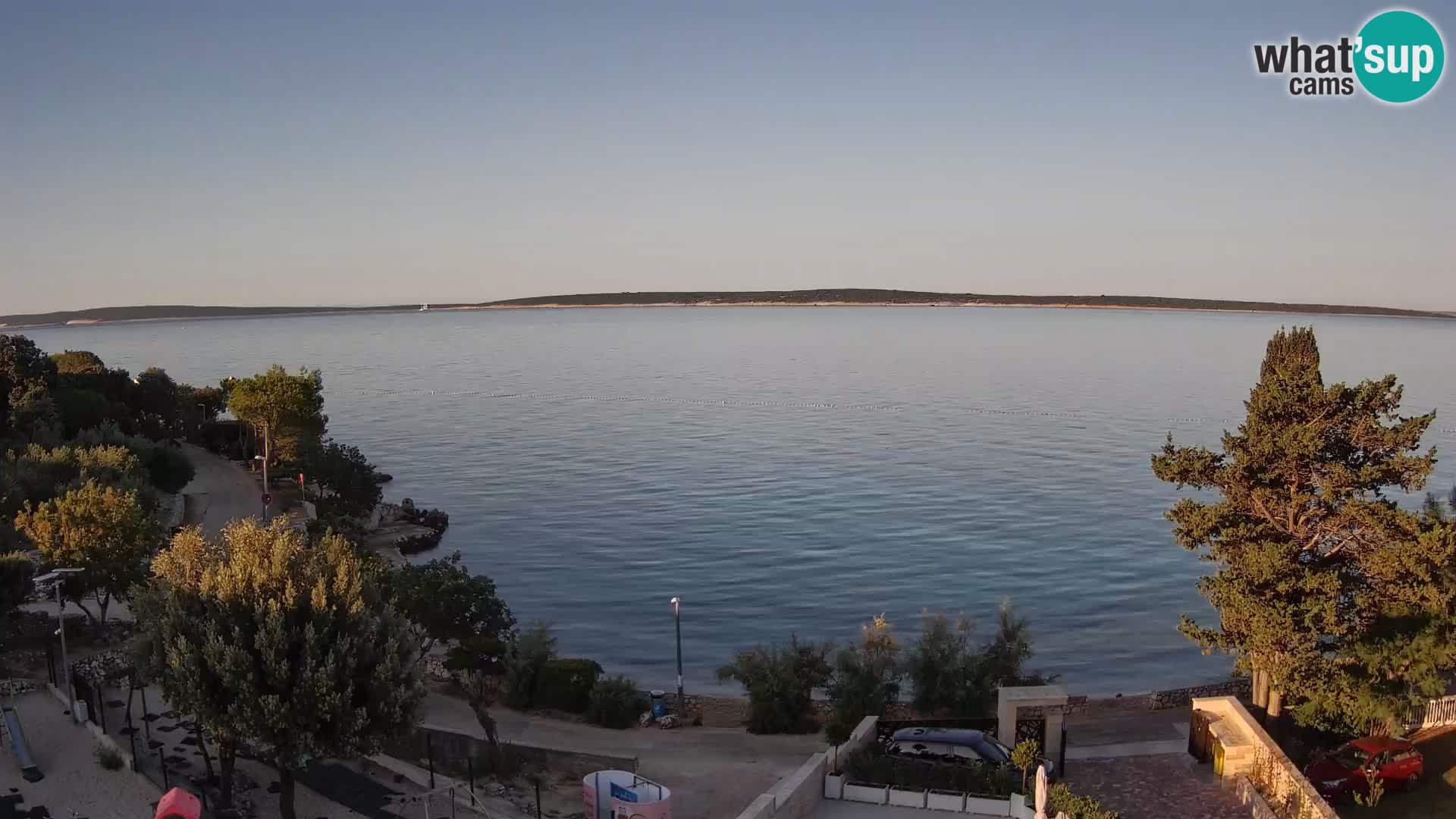 Webcam Plaža Male Mandre – Live View from Pag Island