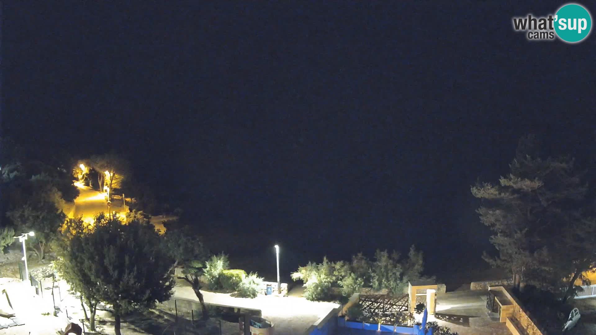 Webcam Strand Male Mandre – Liveblick von der Insel Pag