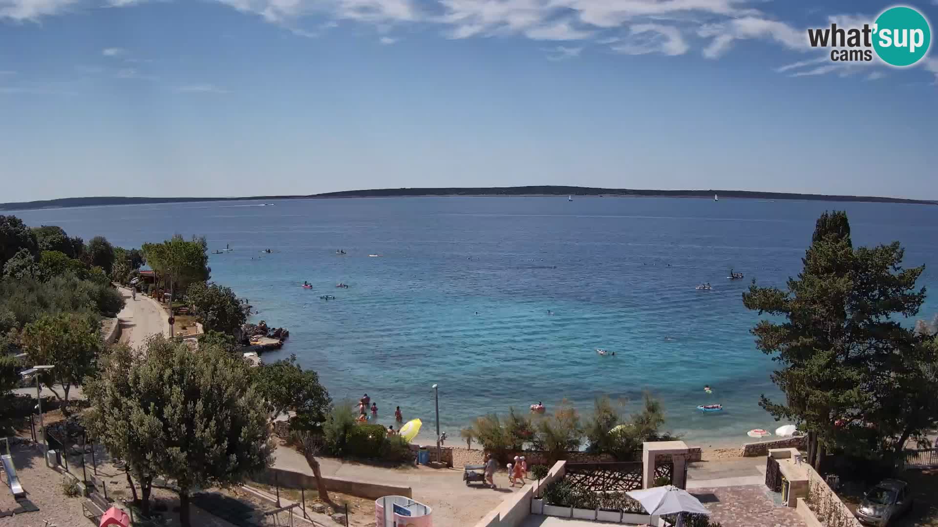 Webcam Playa Male Mandre en directo – Isla de Pag
