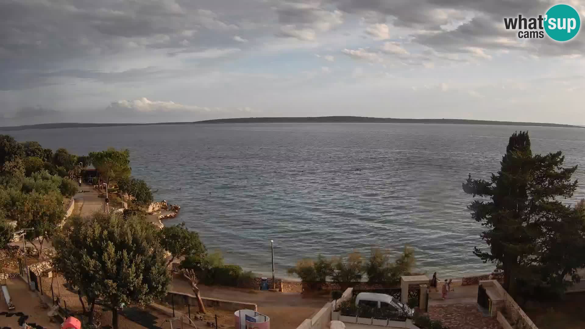 Webcam Plage Male Mandre – Vue en direct depuis l’île de Pag