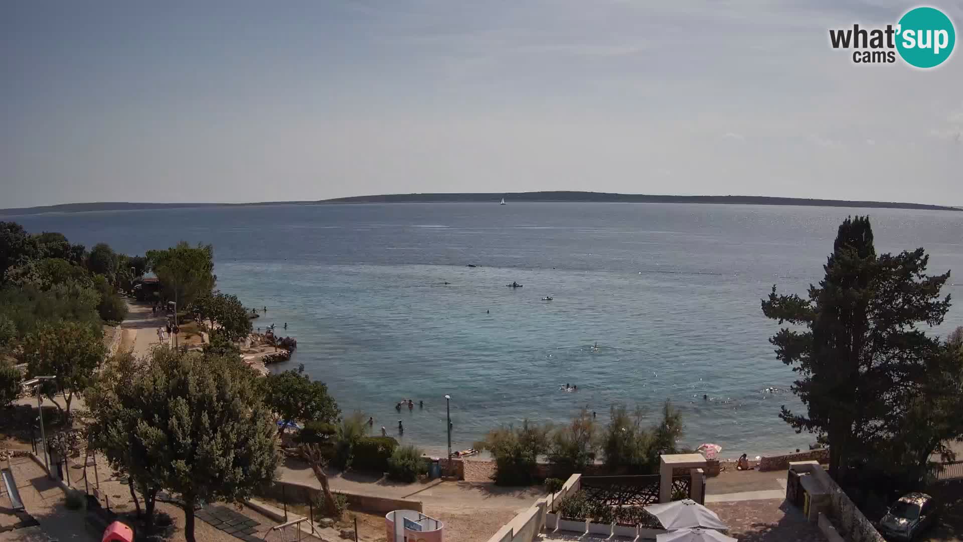 Webcam Plaža Male Mandre – Live View from Pag Island
