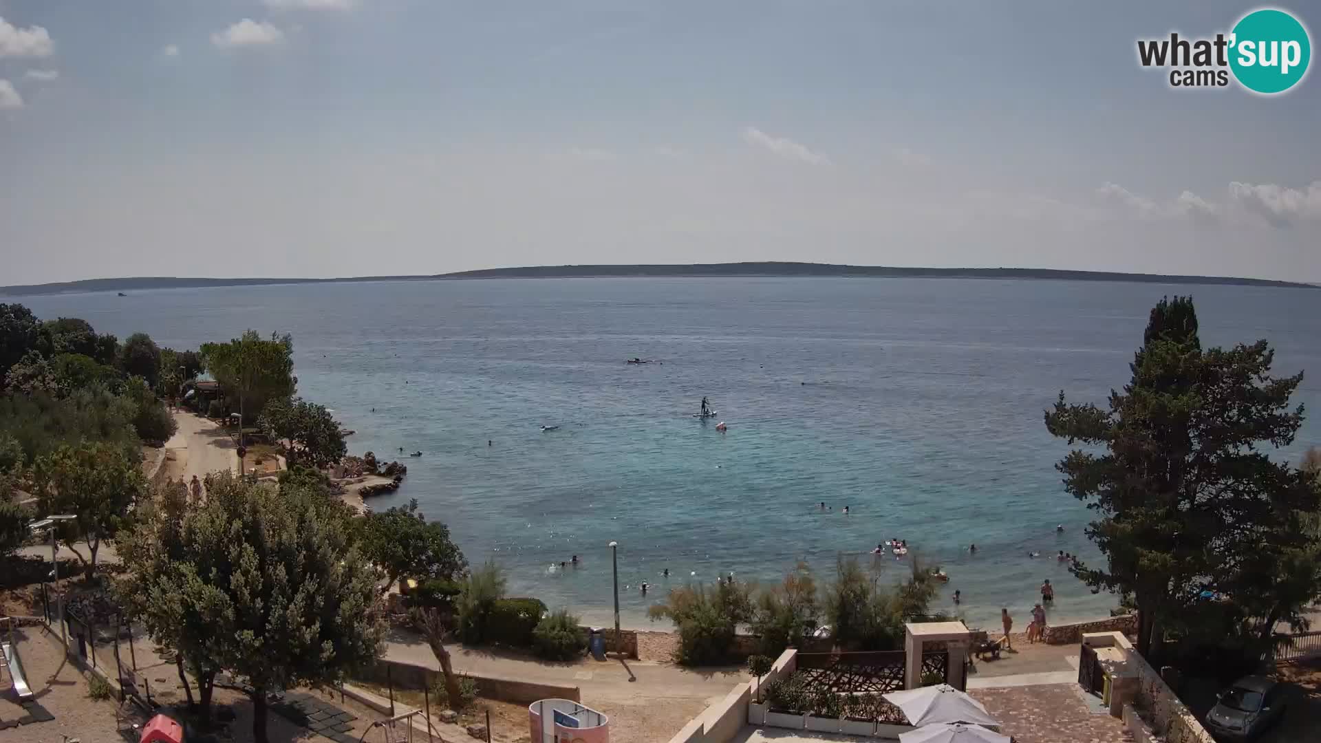 Webcam Plaža Male Mandre – Live View from Pag Island