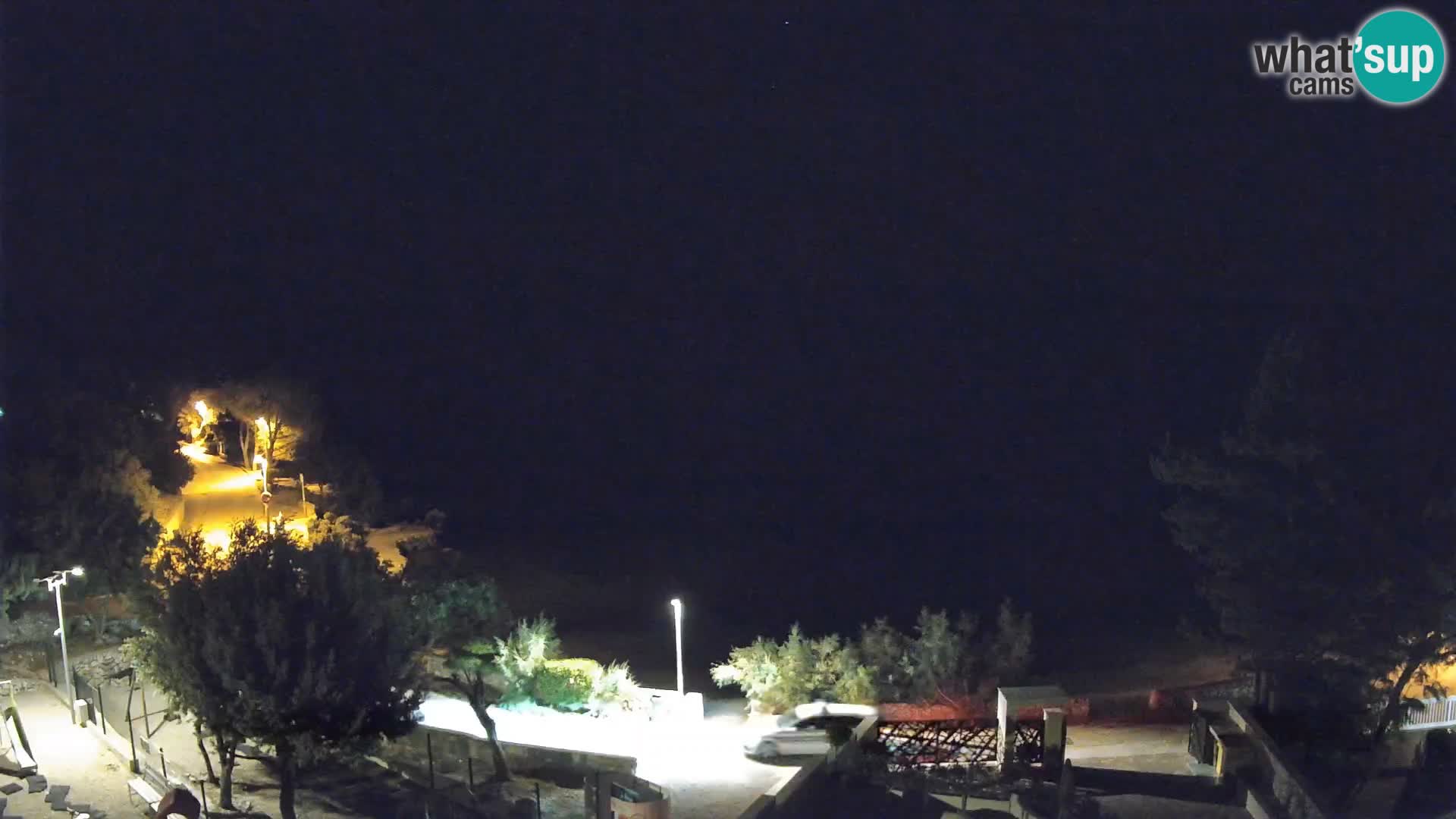 Webcam Plage Male Mandre – Vue en direct depuis l’île de Pag