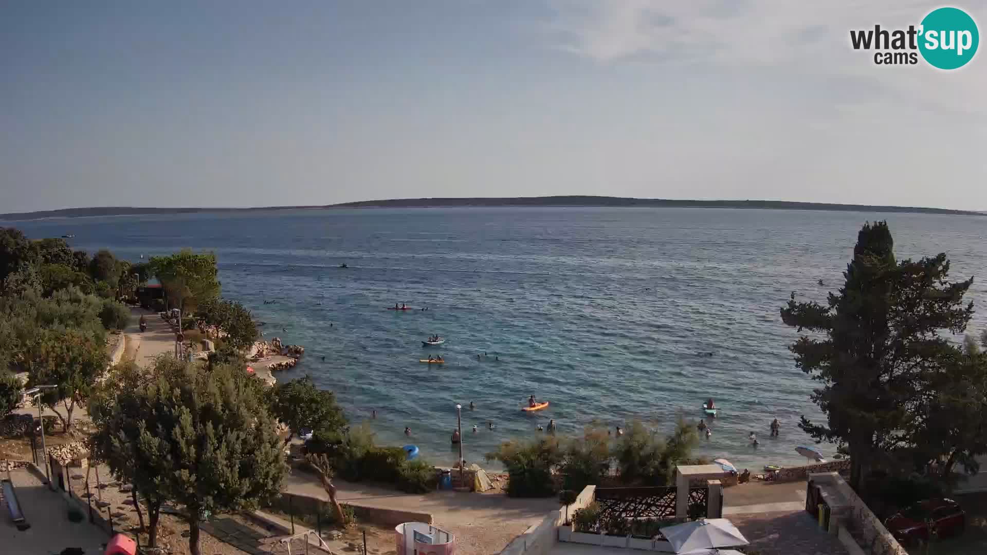 Webcam Plaža Male Mandre – Live View from Pag Island