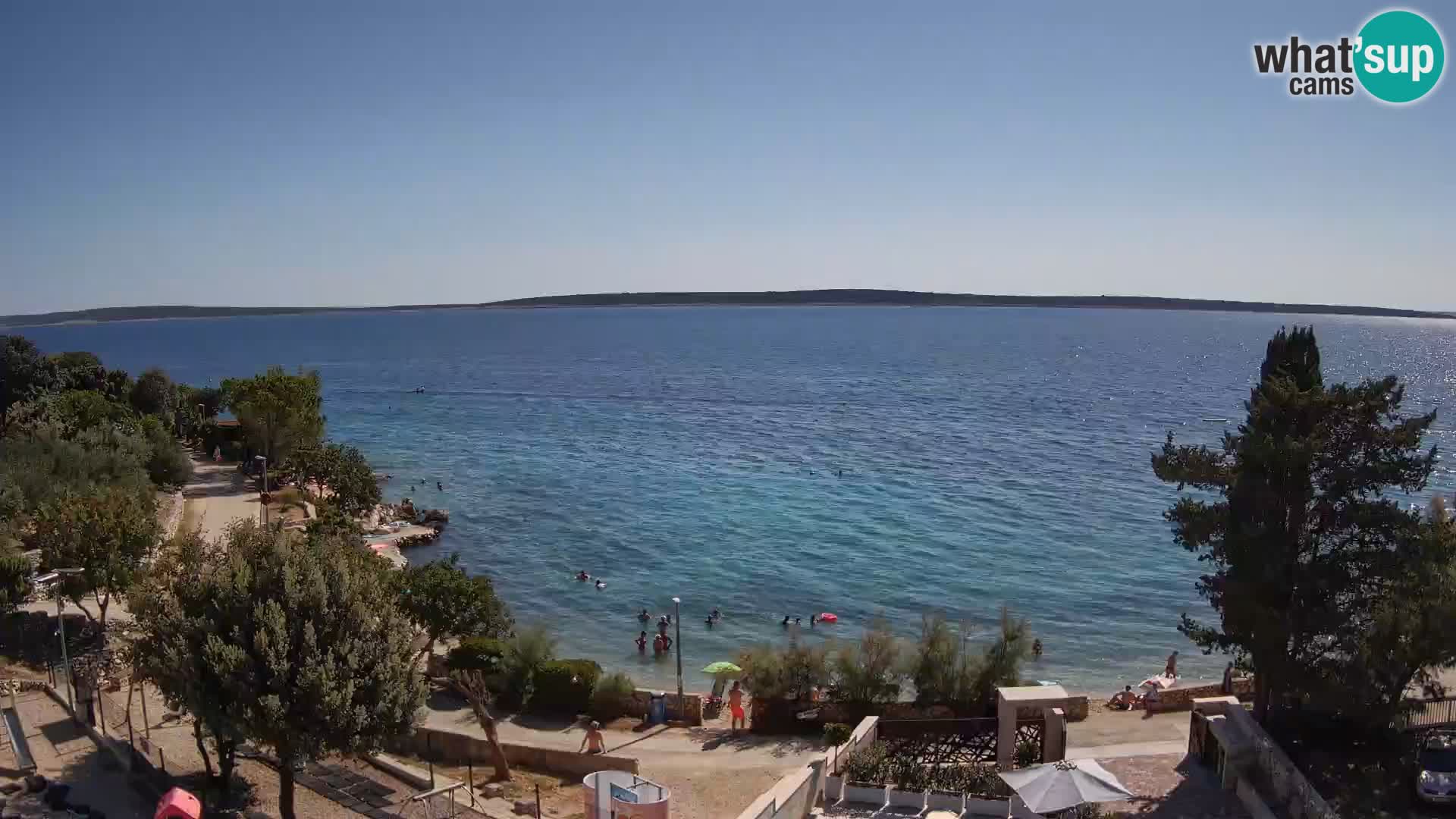 Webcam Plaža Male Mandre – Live View from Pag Island