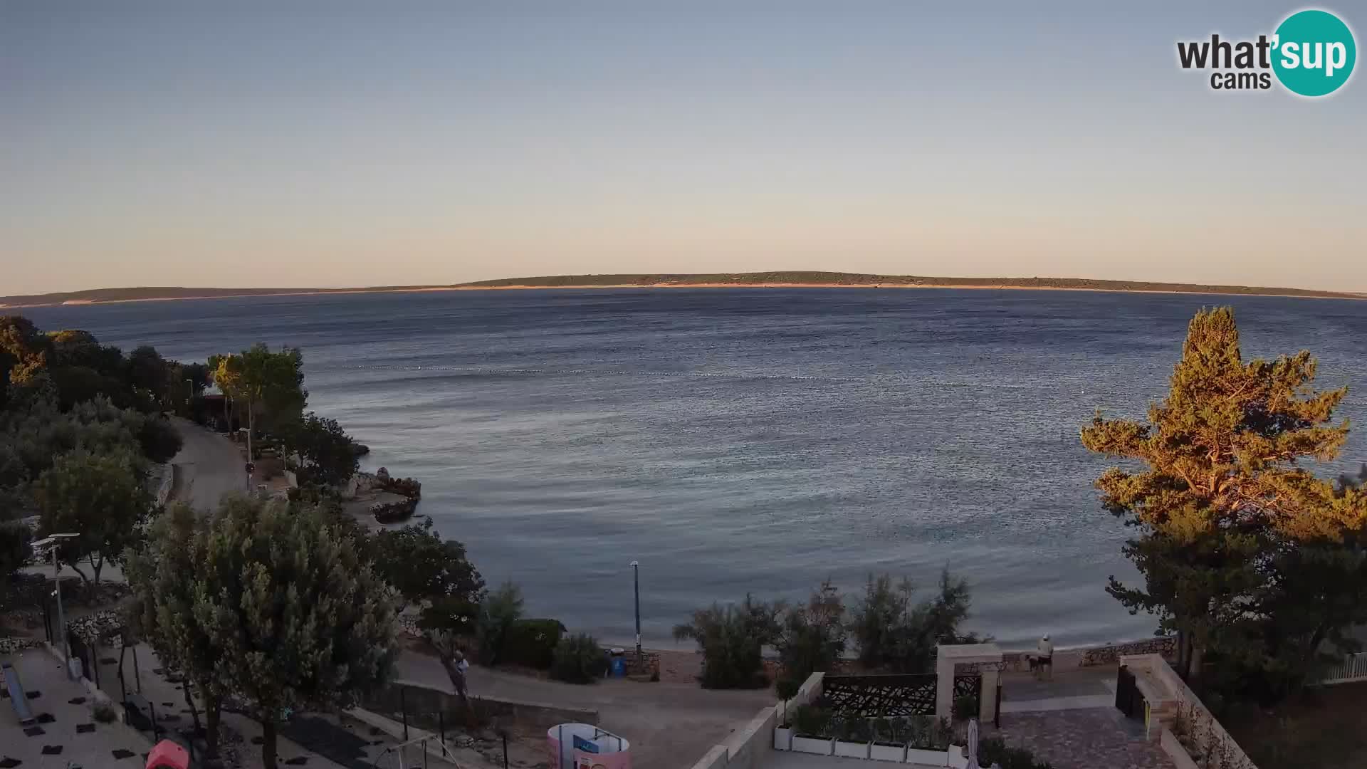 Webcam Strand Male Mandre – Liveblick von der Insel Pag