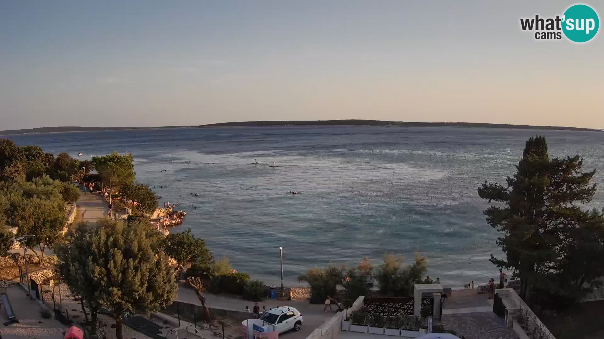 Webcam Strand Male Mandre – Liveblick von der Insel Pag