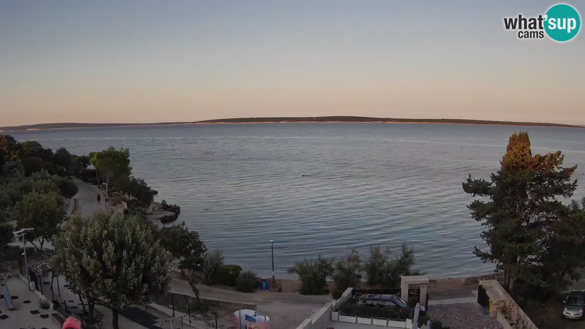 Webcam Plaža Male Mandre – Live View from Pag Island