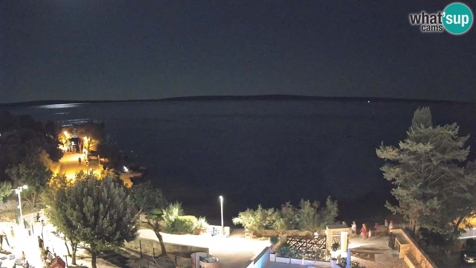 Webcam Plaža Male Mandre – Diretta dalla spiaggia sull’isola di Pag