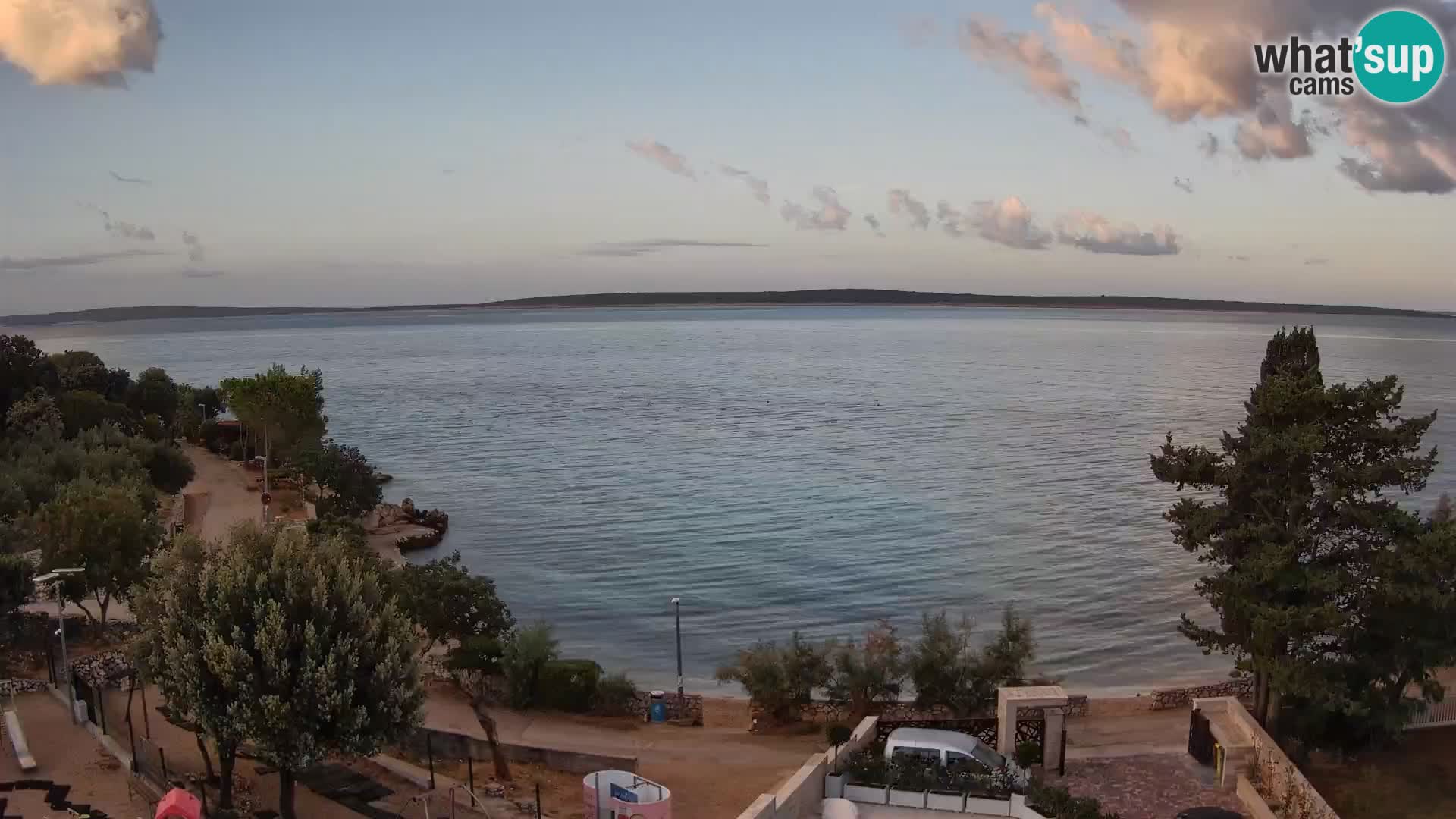 Webcam Plaža Male Mandre – Diretta dalla spiaggia sull’isola di Pag
