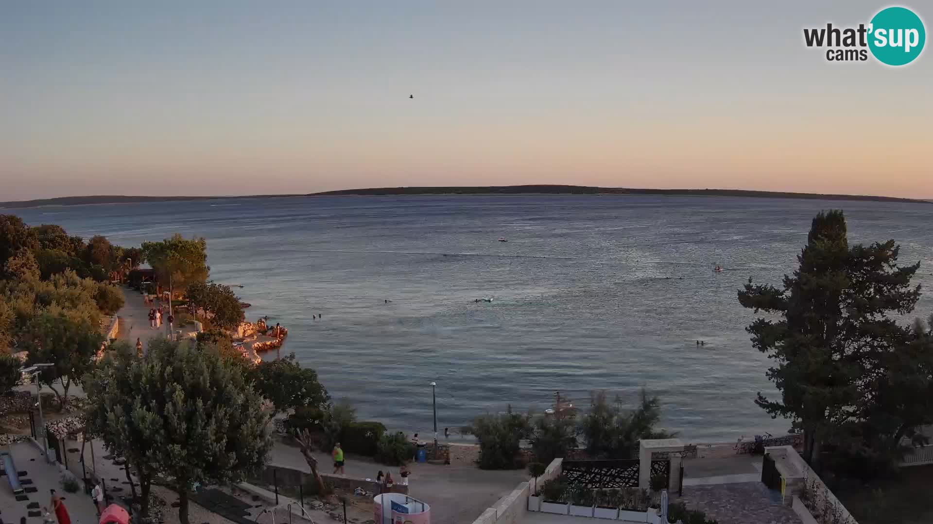 Webcam Strand Male Mandre – Liveblick von der Insel Pag