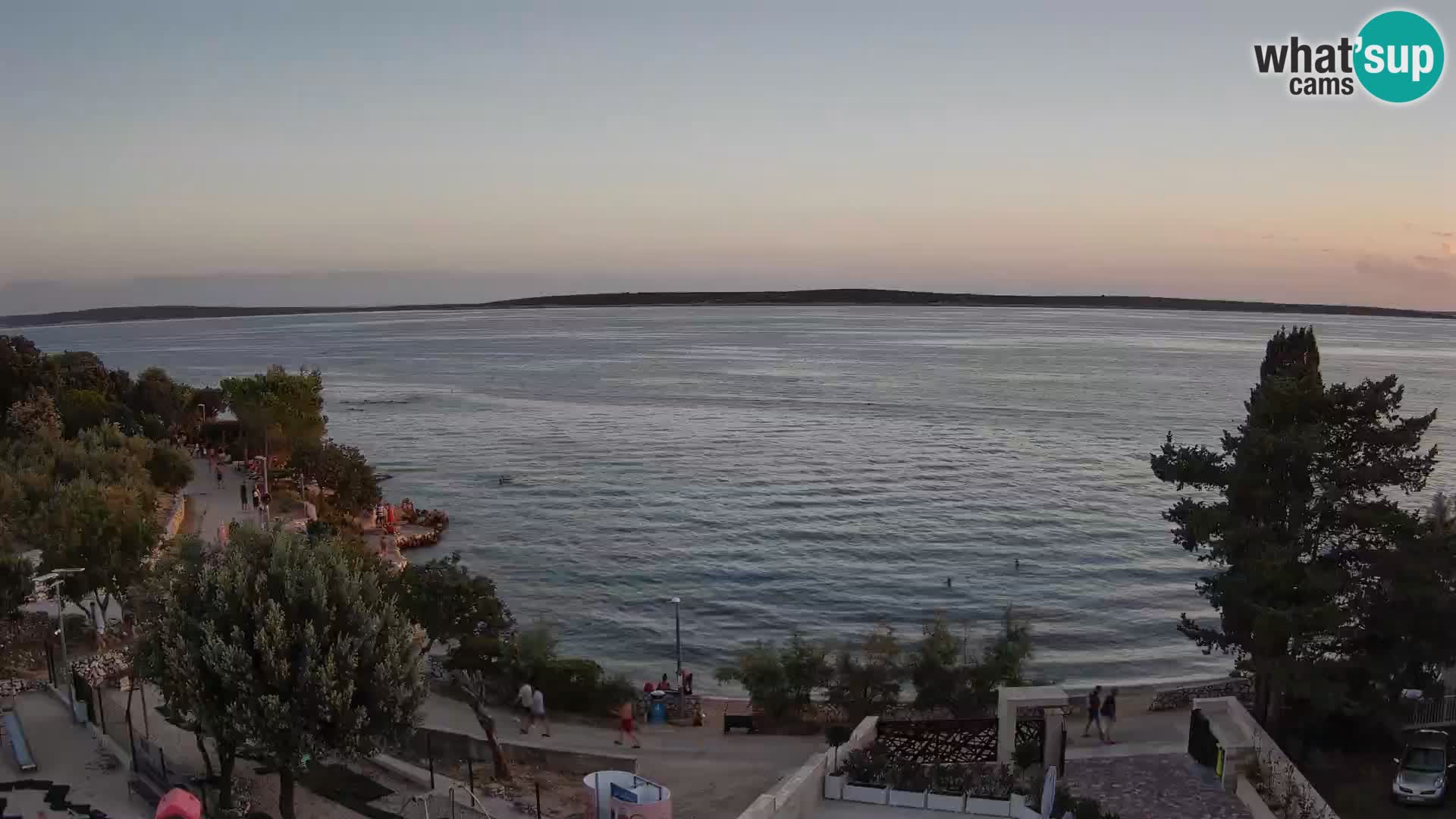 Webcam Plaža Male Mandre – Live View from Pag Island