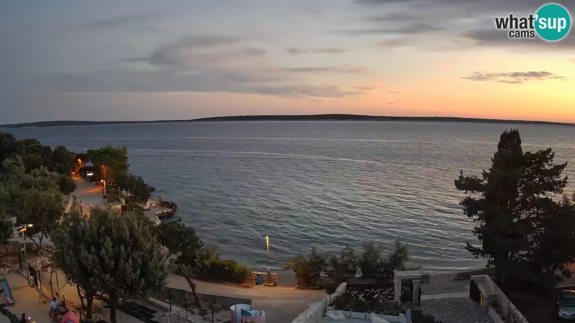 Webcam Plaža Male Mandre – Live View from Pag Island
